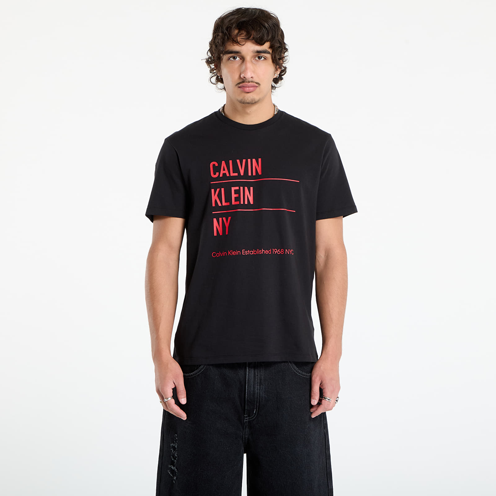 Tričká Calvin Klein Jeans SS Graphic Tee Black