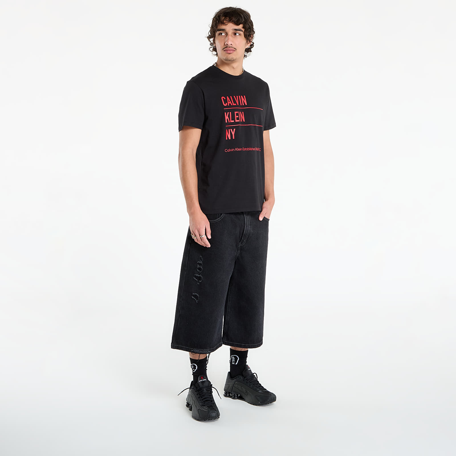 Tričká Calvin Klein Jeans SS Graphic Tee Black