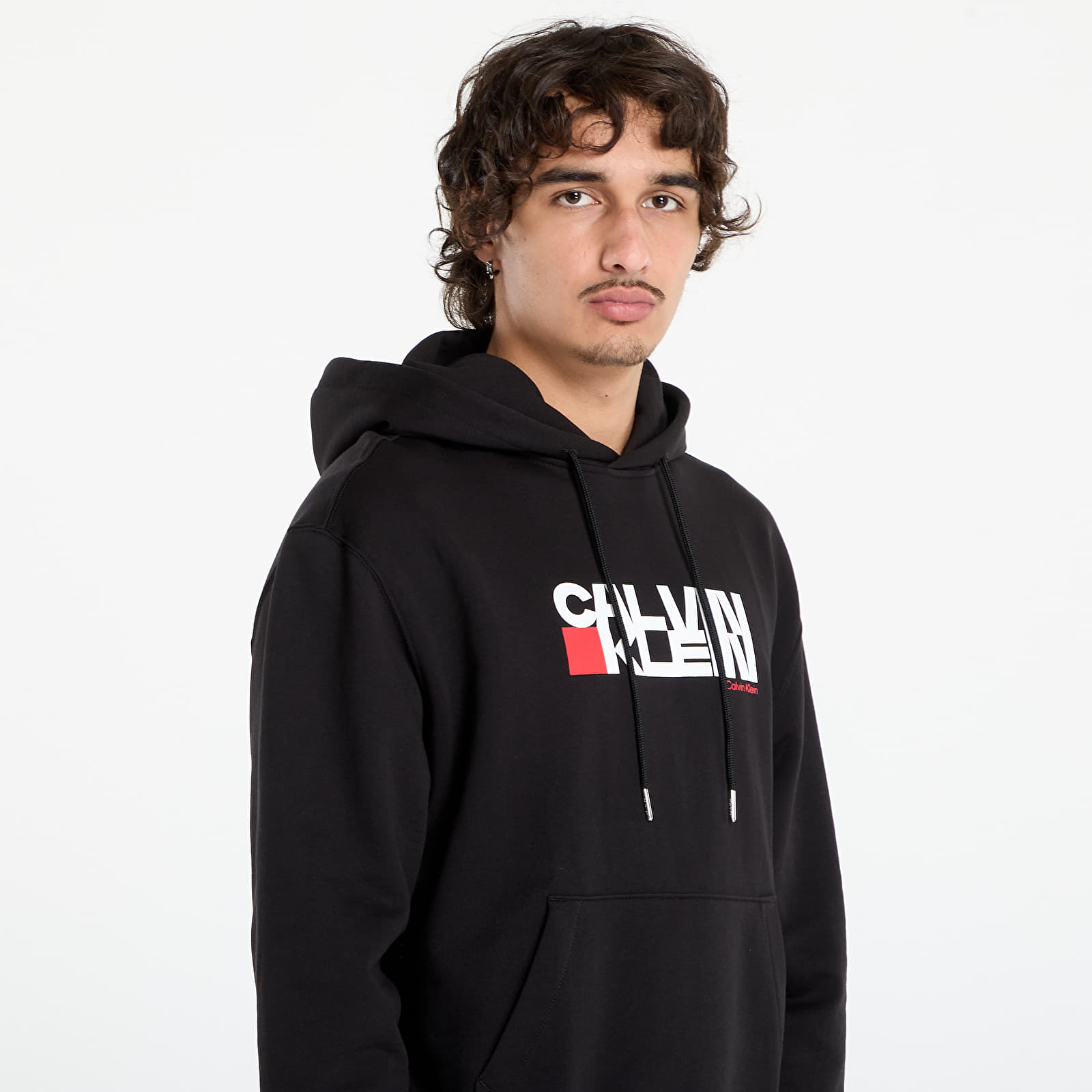 Mikiny Calvin Klein Jeans LS Terry Sweatshirt Black