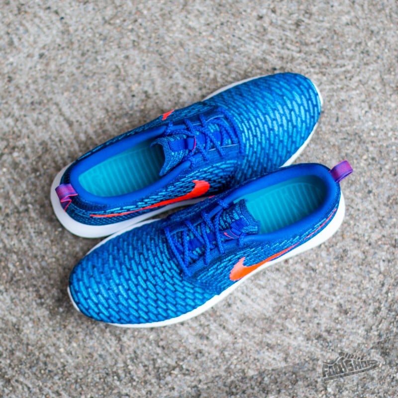 Naisten kengät Nike Flyknit Rosherun Game Royal/Bright Crimson/Blue Lagoon