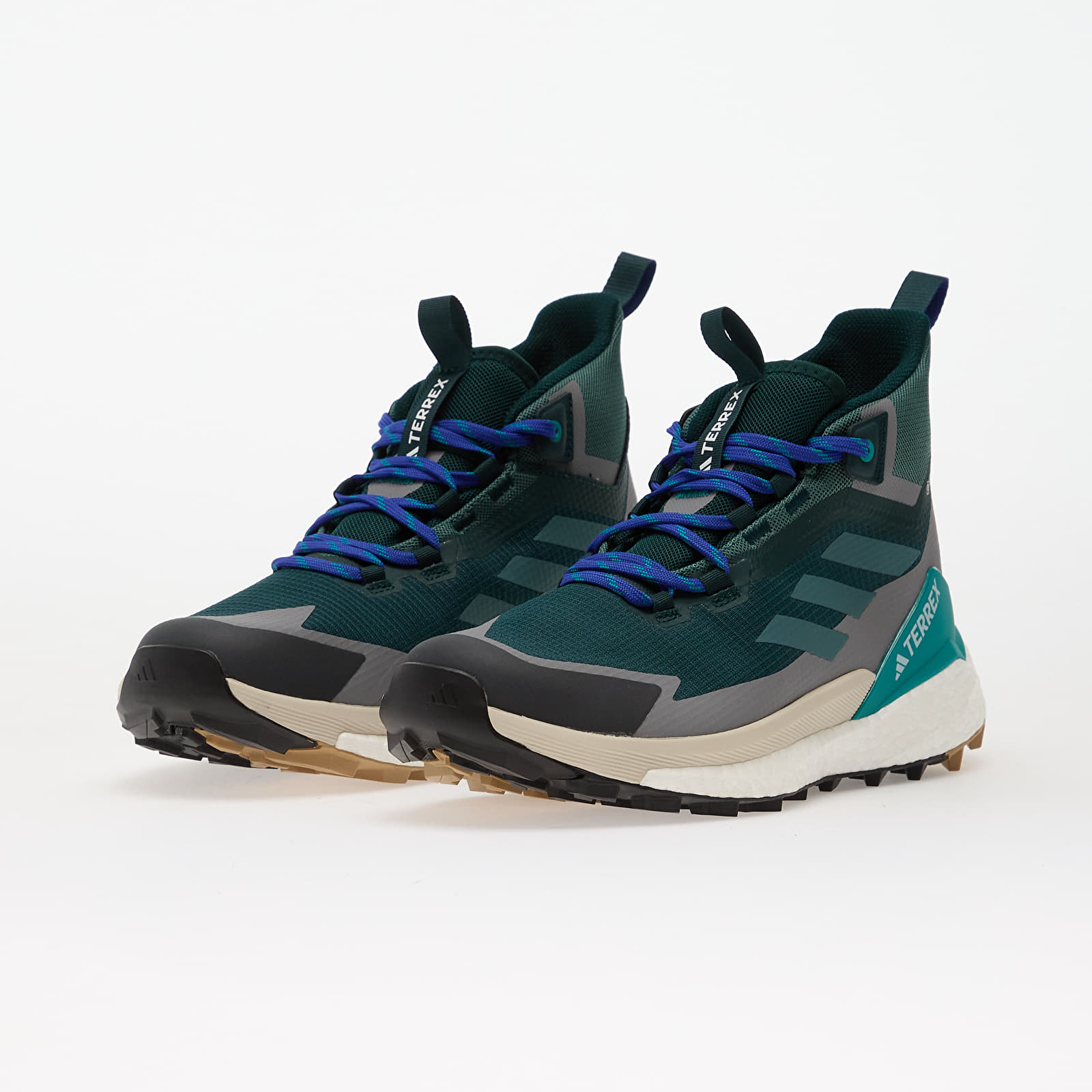 Meeste kingad adidas Terrex Free Hiker 2 Gtx Aura Ivy/ Preloved Teal/ Grey Three