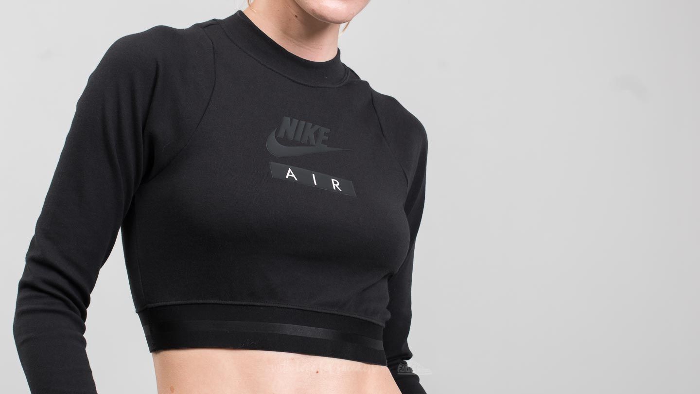 Tank Tops Nike Sportswear Air Crop Top Black Black Footshop
