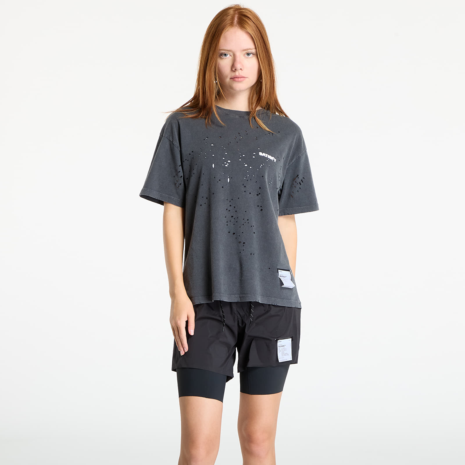 Тениска Satisfy MothTech T-Shirt UNISEX Aged Black XL