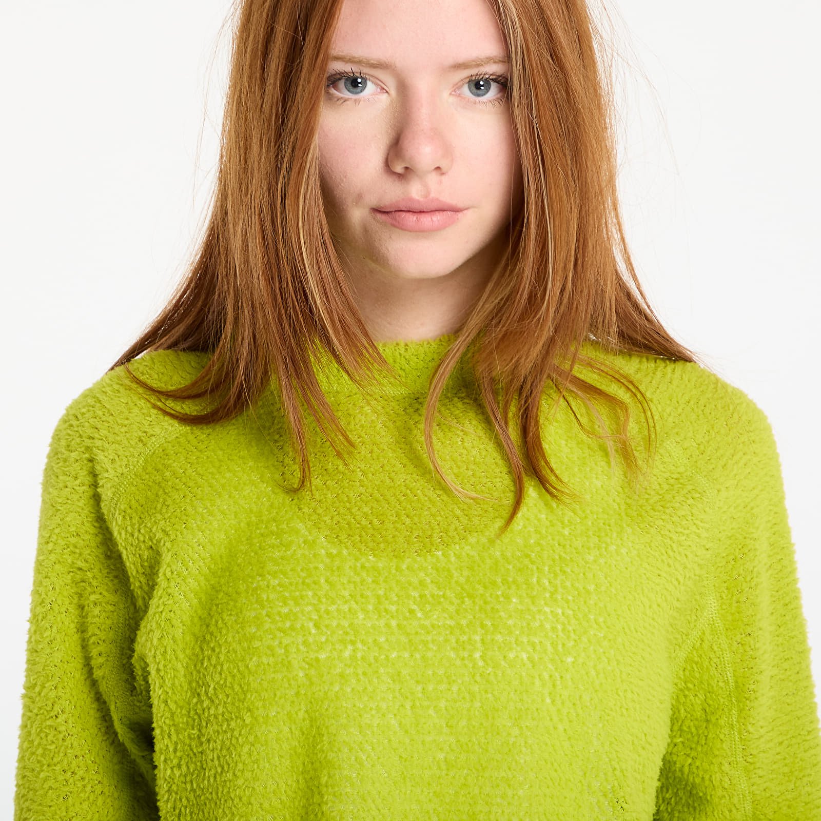 Majice T-shirt Satisfy FuzzFleece AD Long Tee UNISEX Grenoble Green