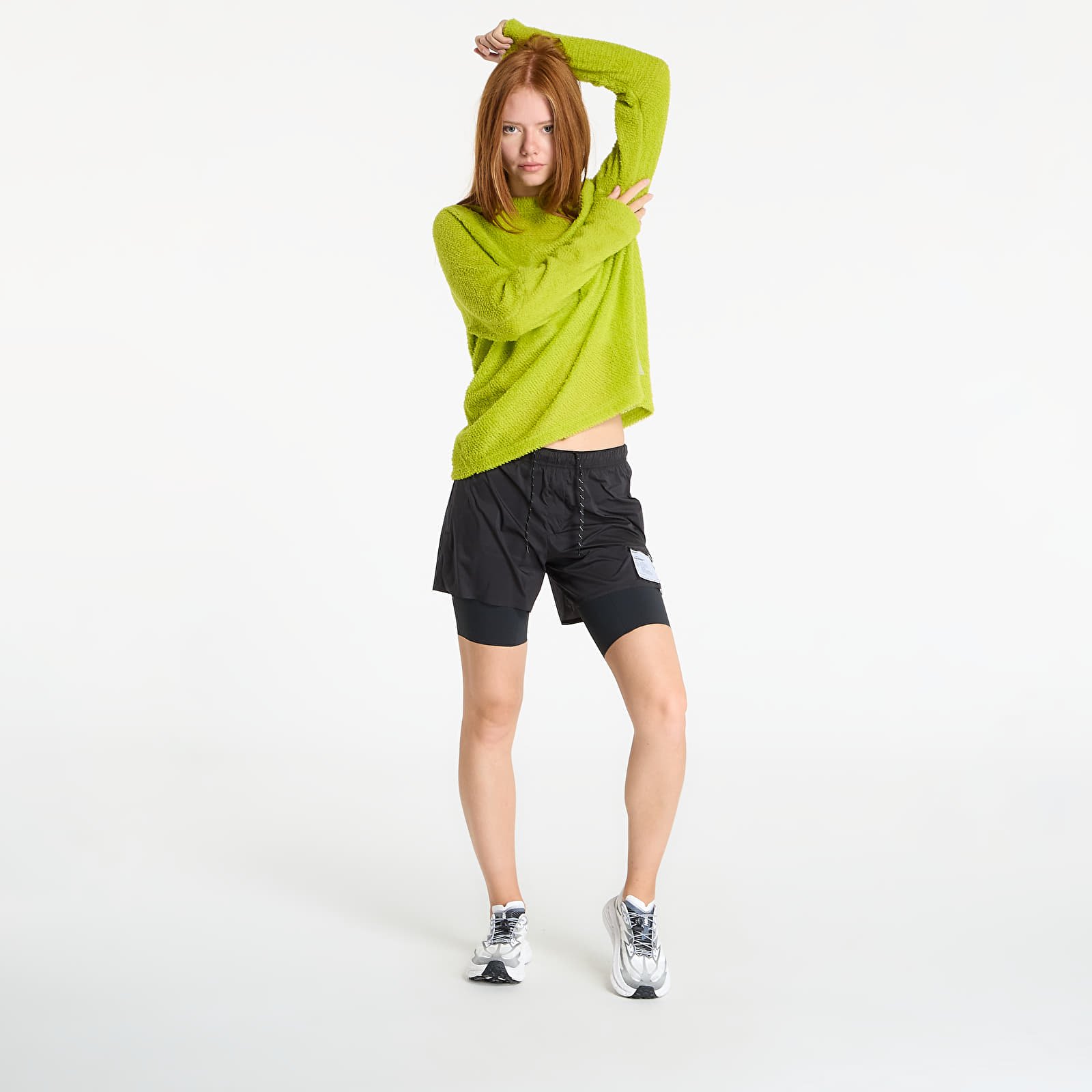 Majice T-shirt Satisfy FuzzFleece AD Long Tee UNISEX Grenoble Green