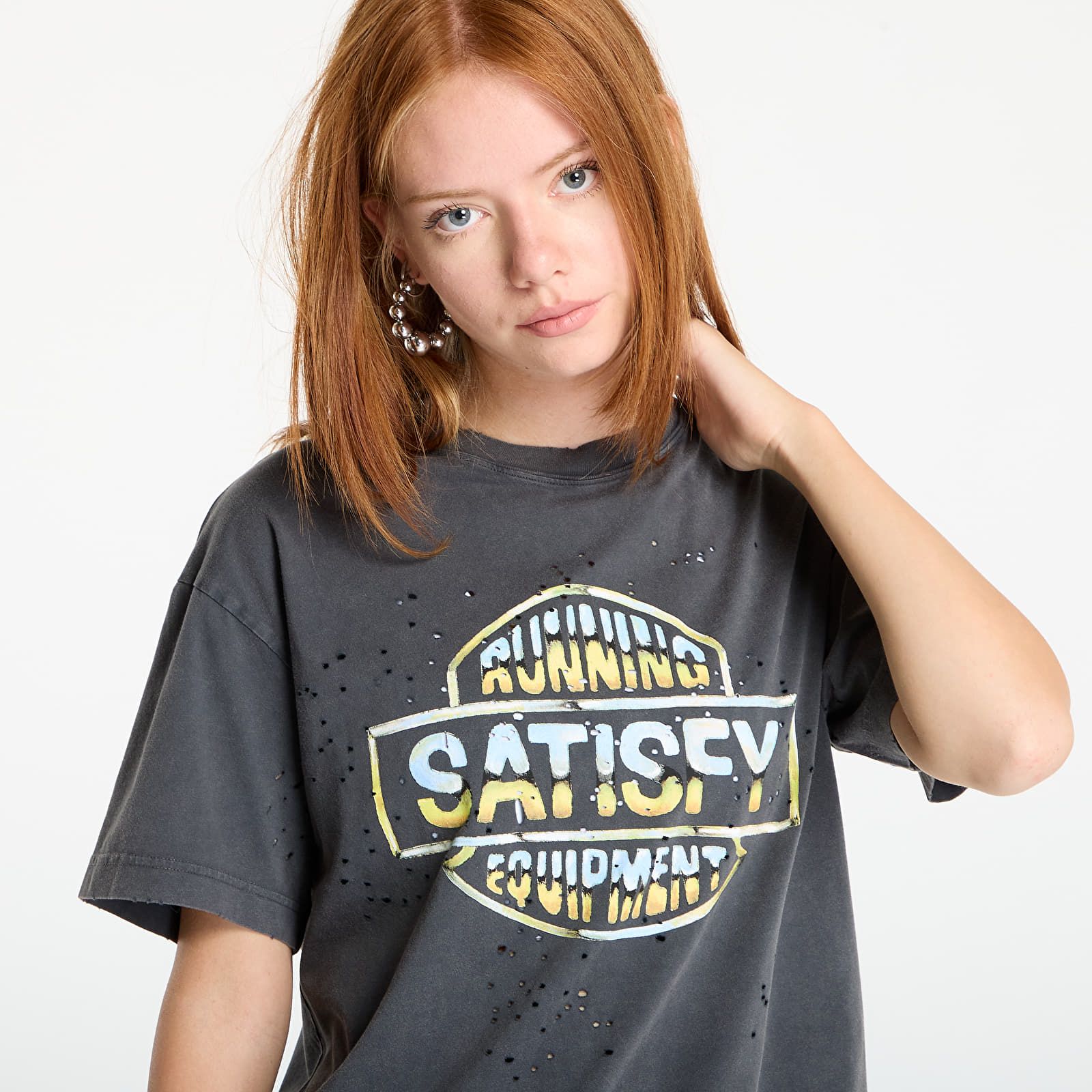 Majice T-shirt Satisfy MothTech T-Shirt UNISEX Aged Black