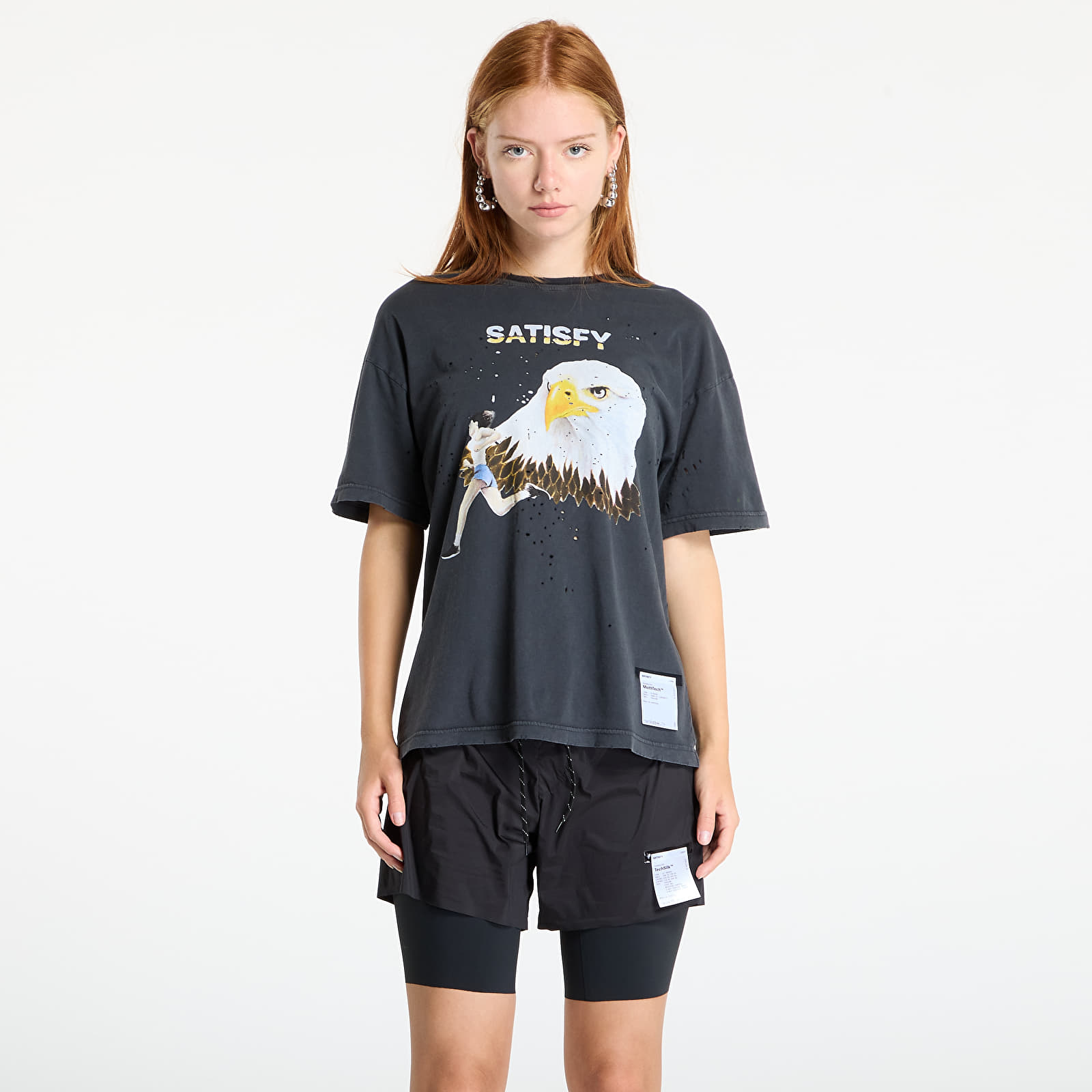Magliette Satisfy MothTech T-Shirt UNISEX Aged Black