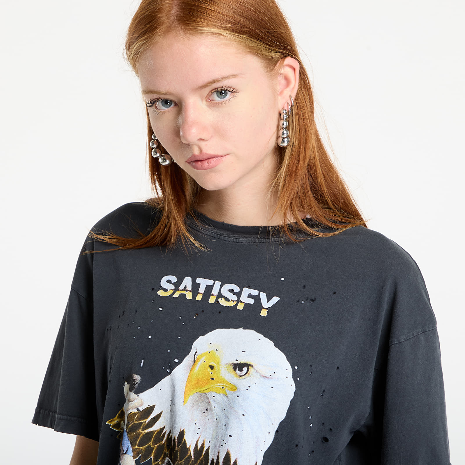 Magliette Satisfy MothTech T-Shirt UNISEX Aged Black
