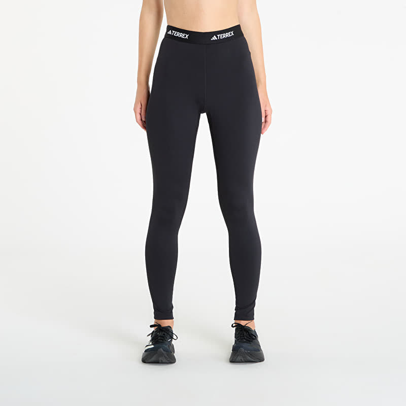 Legíny adidas Terrex Multi Synthetic Base Layer Leggings Black/ Black