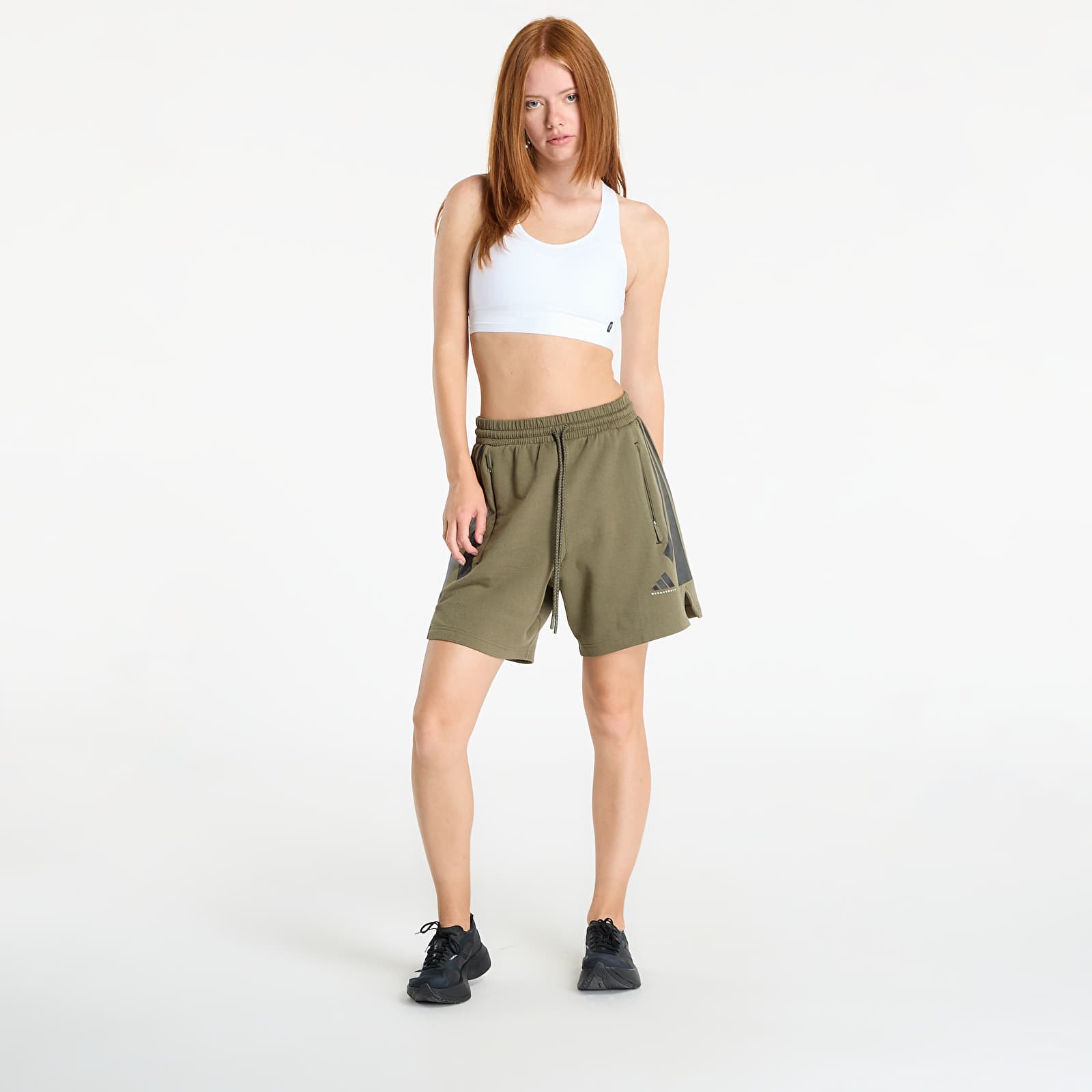 Shorts adidas Basketball Spacer Shorts UNISEX Olive Strata