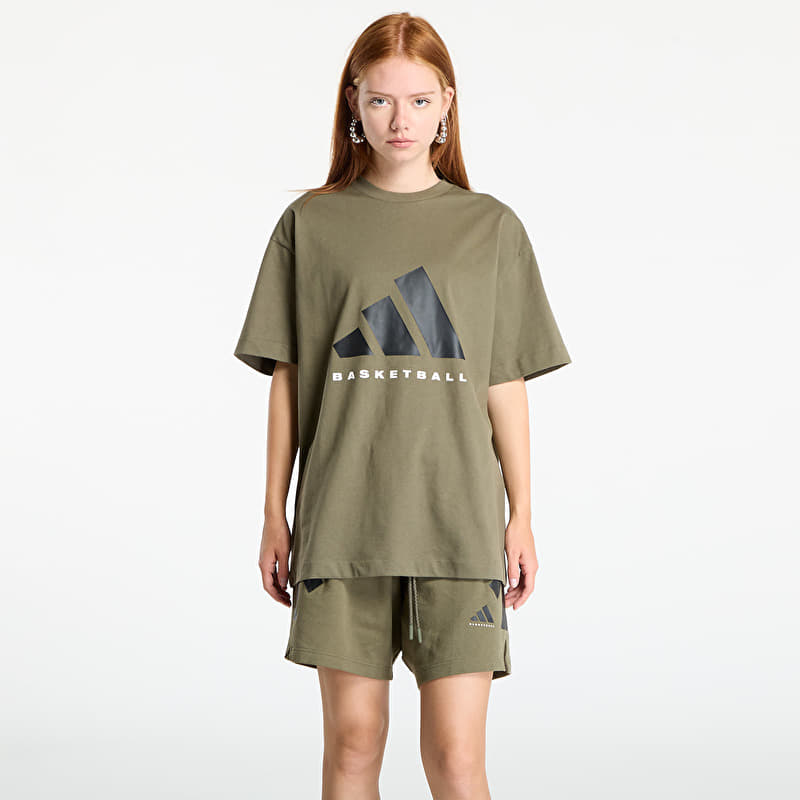 adidas Basketball T-Shirt UNISEX Olive Strata