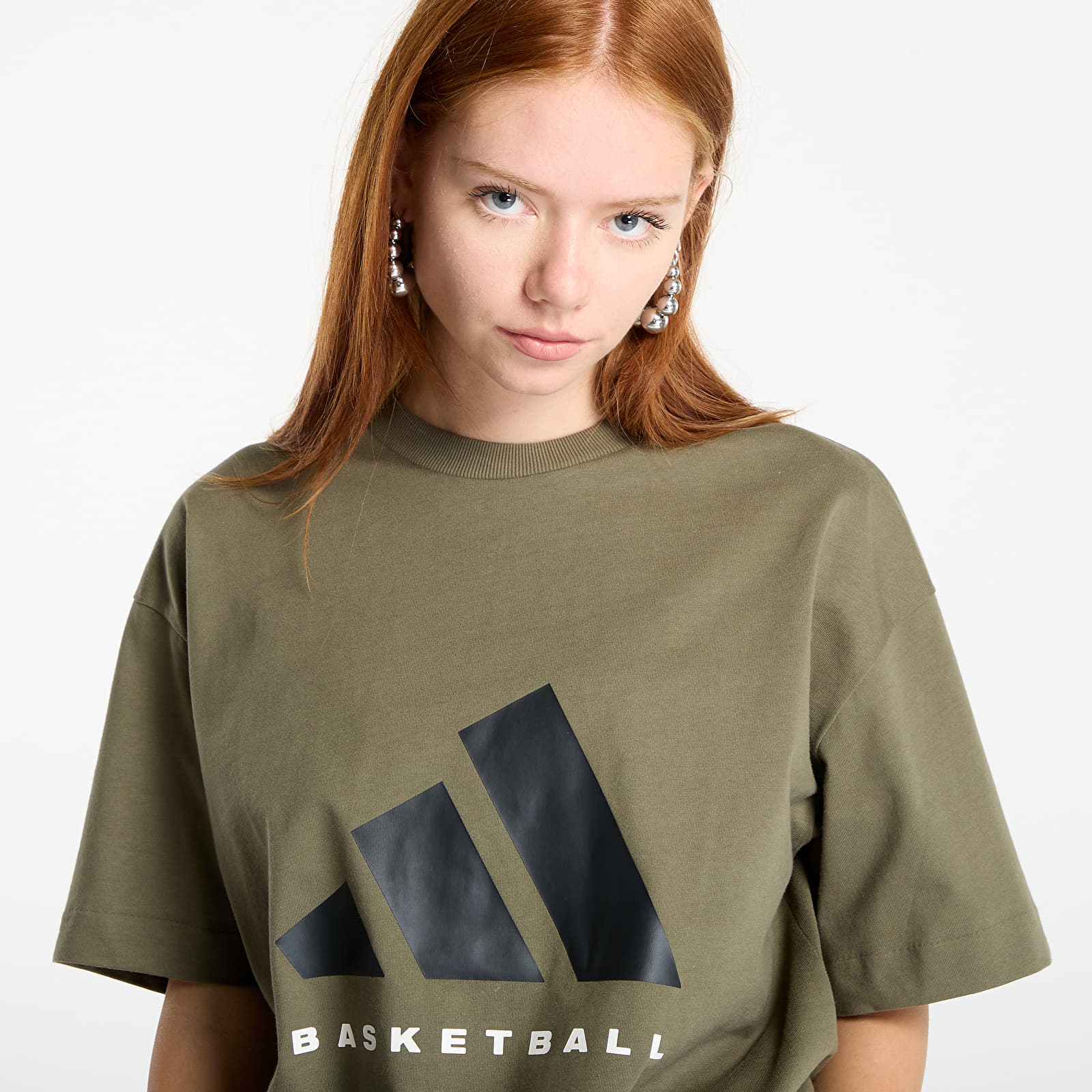 T-shirts adidas Basketball T-Shirt UNISEX Olive Strata
