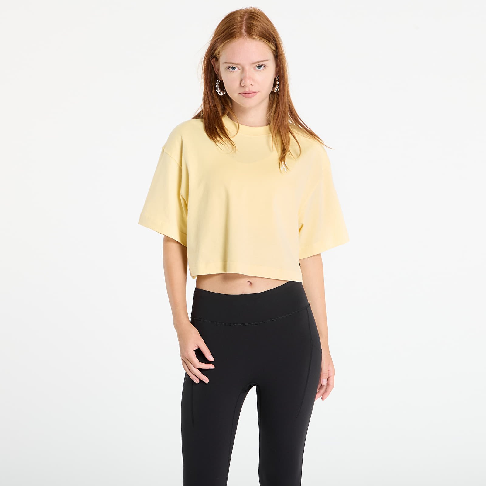 Дамски тениски On Club Boxy Tee Yellow