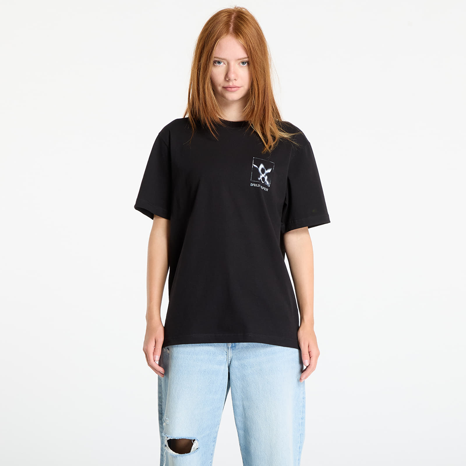 Tricou Daily Paper Shadow Grid Ss T-Shirt Black S