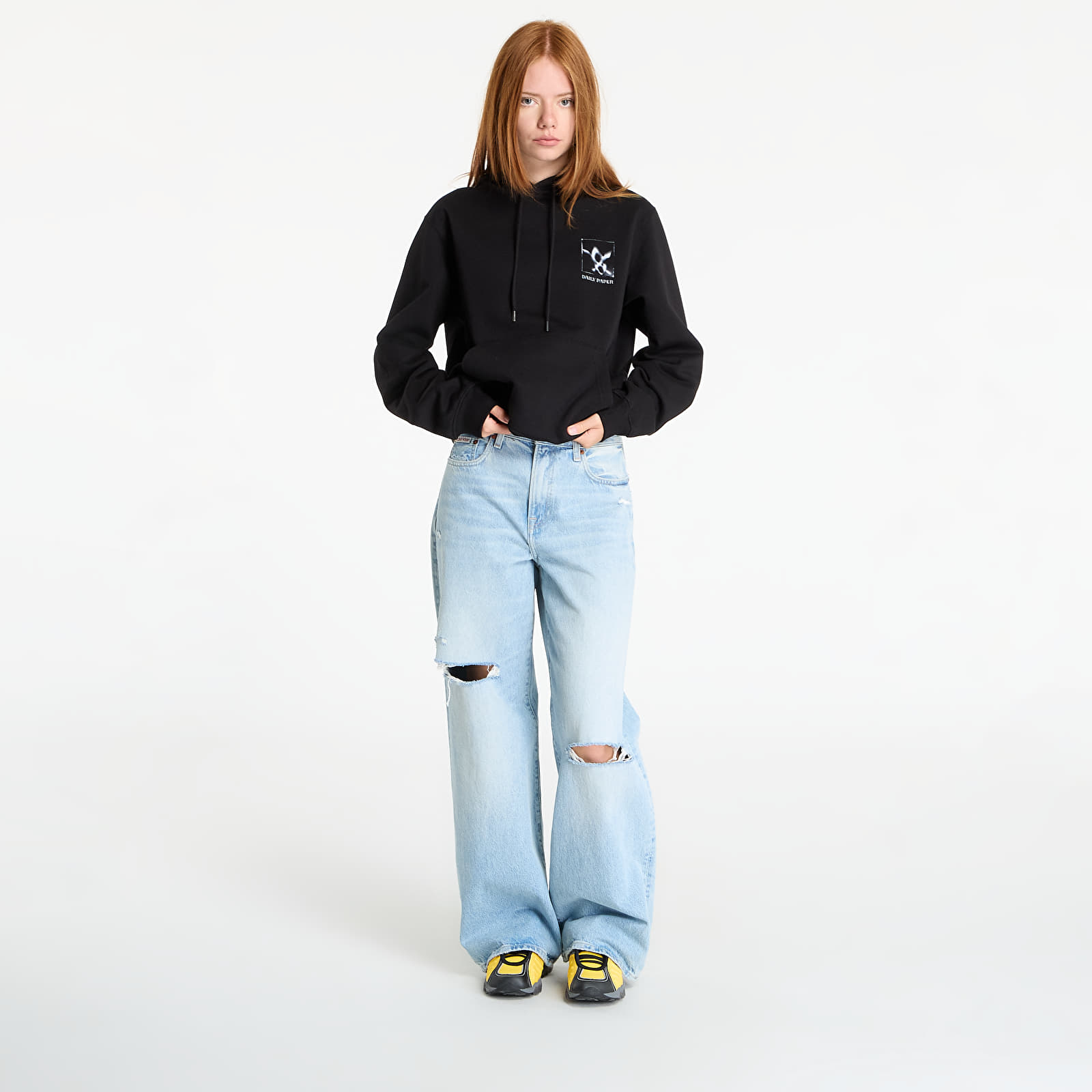 Felpe Daily Paper Shadow Grid Hoodie Black