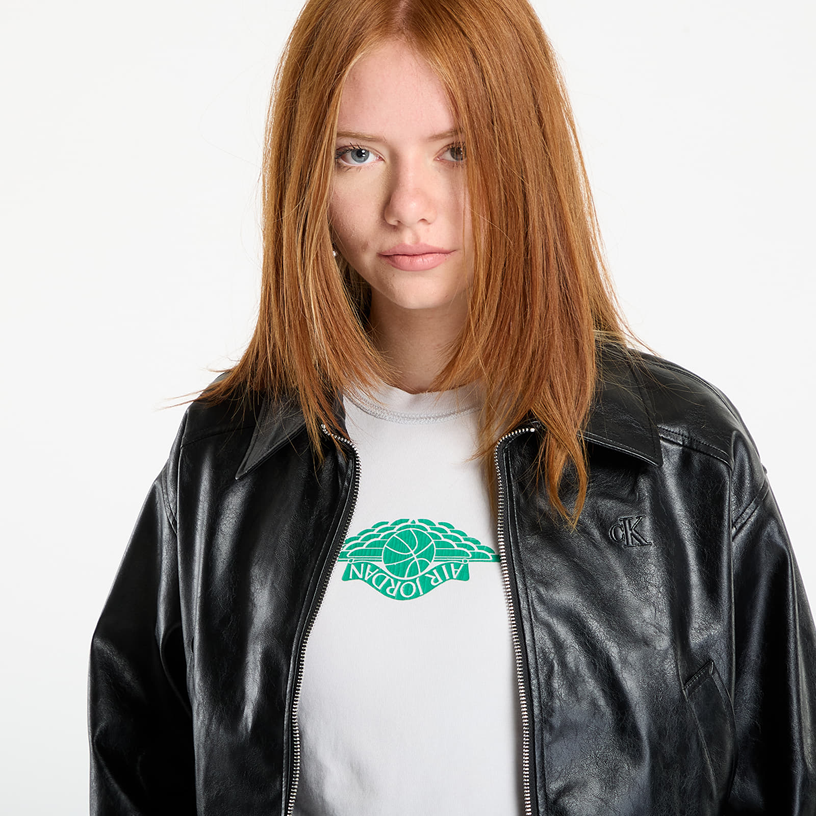 Giacche Calvin Klein Jeans A-Cropped Crinkle Jacket Black