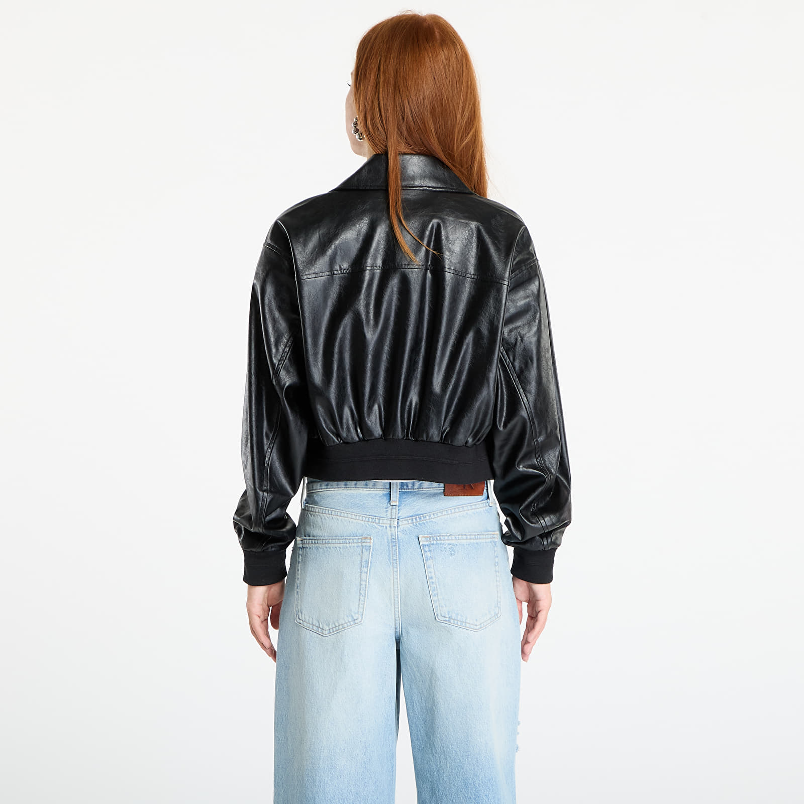 Giacche Calvin Klein Jeans A-Cropped Crinkle Jacket Black