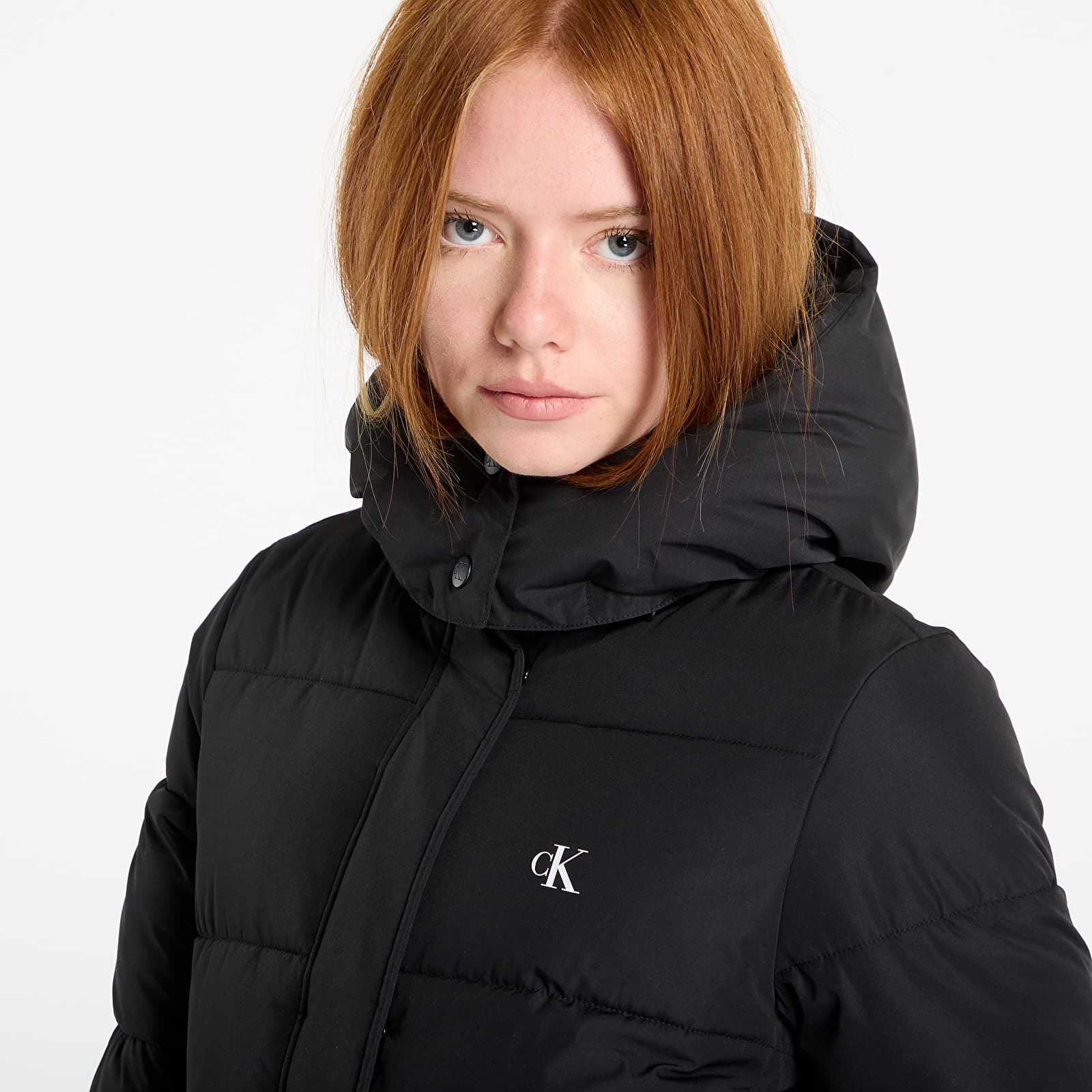 Puffer jackets Calvin Klein Jeans Monologo Non-Down Jacket Black