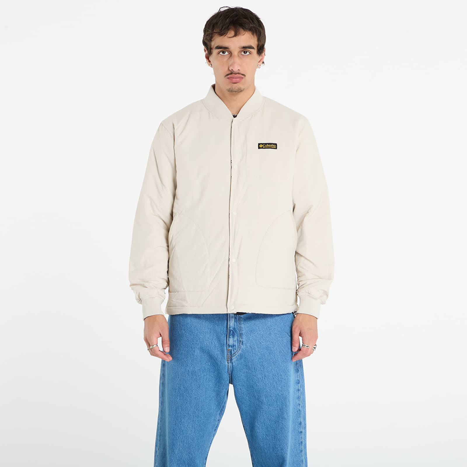 Jackets Columbia High Cascades™ Interchange Reversible Bomber Jacket Dark Stone Skylines