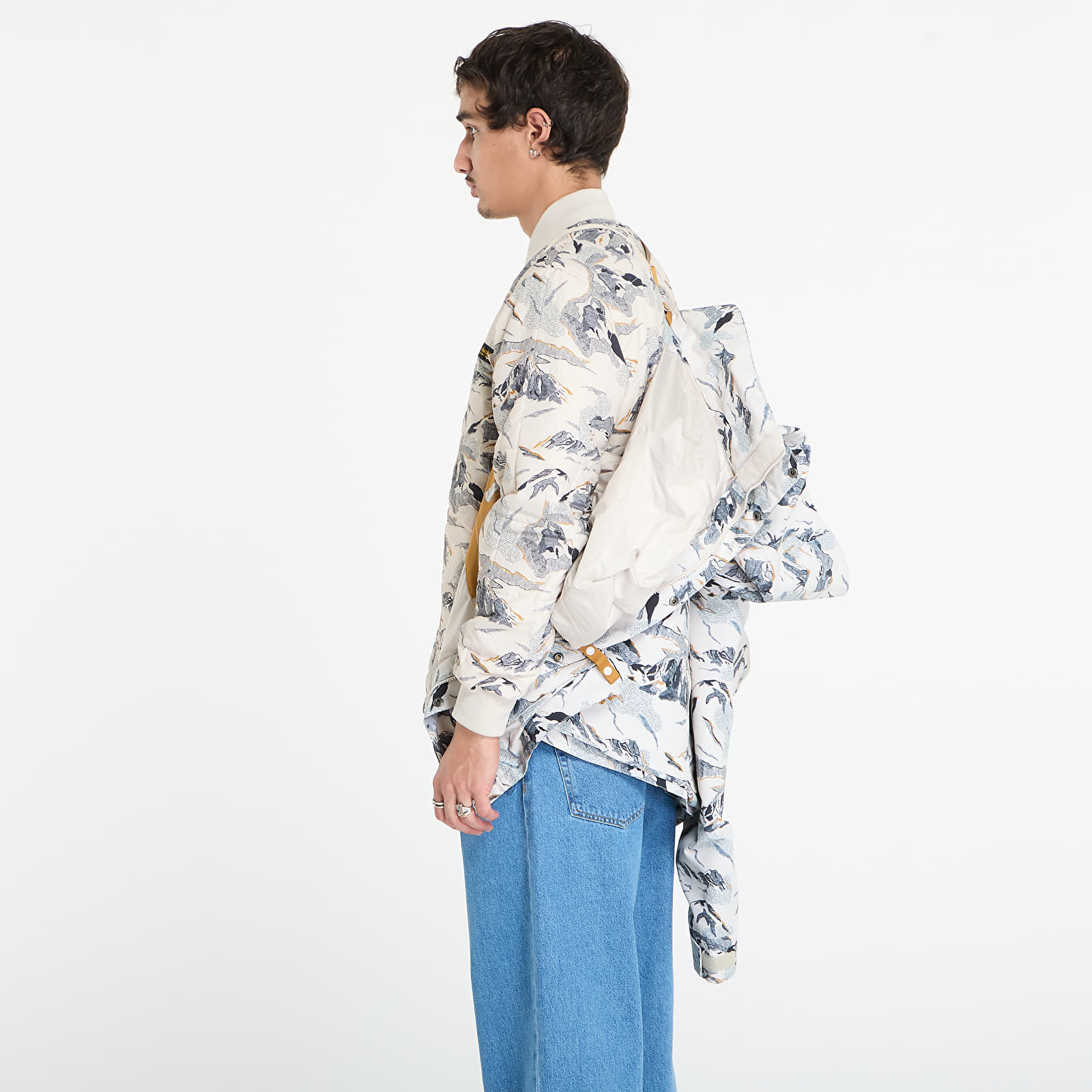 Jackets Columbia High Cascades™ Interchange Reversible Bomber Jacket Dark Stone Skylines