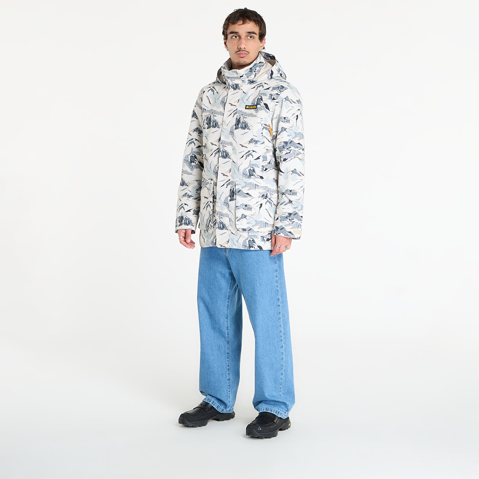 Jackets Columbia High Cascades™ Interchange Reversible Bomber Jacket Dark Stone Skylines