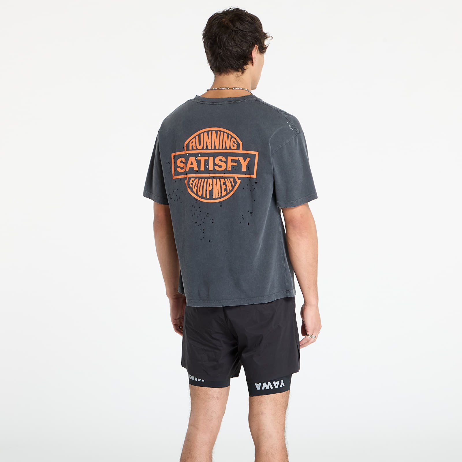 Magliette Satisfy MothTech T-Shirt UNISEX Aged Black