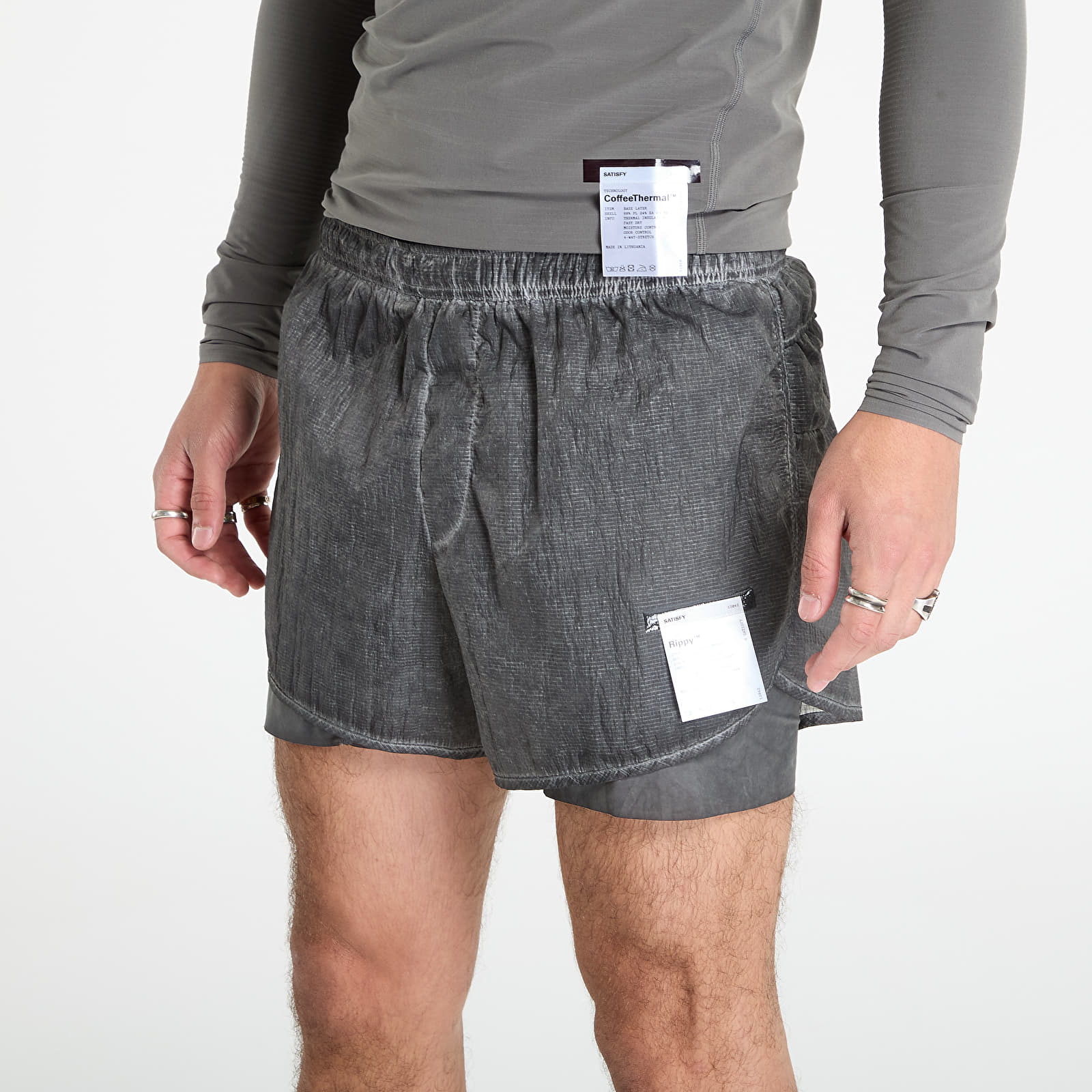 Kratke hlače  Satisfy Rippy 3" Trail Shorts UNISEX Aged Black
