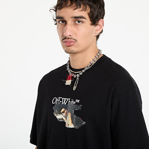 Off-White Paint Arrow Skate S/S Tee Black/ White | Footshop