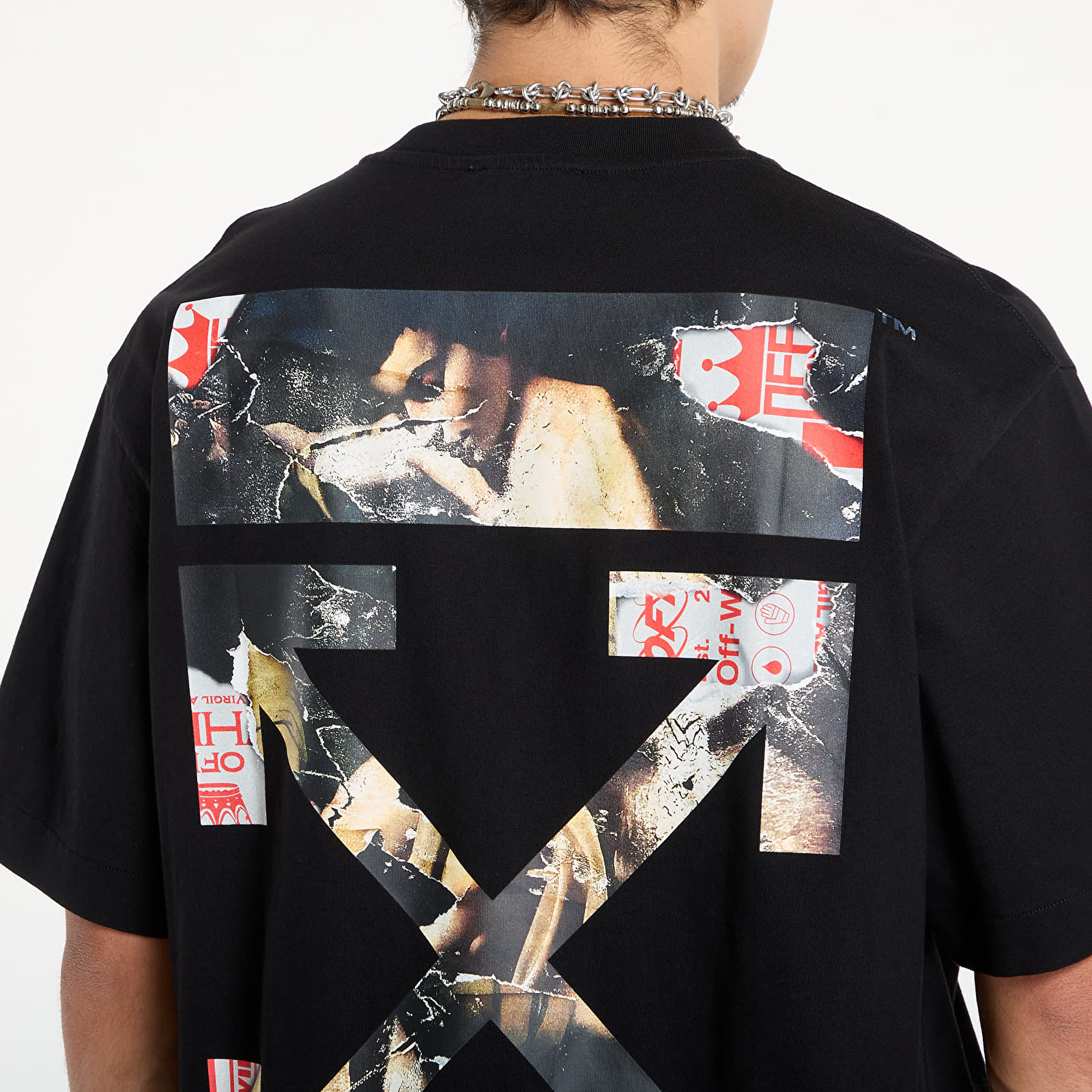Majice T-shirt Off-White Paint Arrow Skate S/S Tee Black/ White