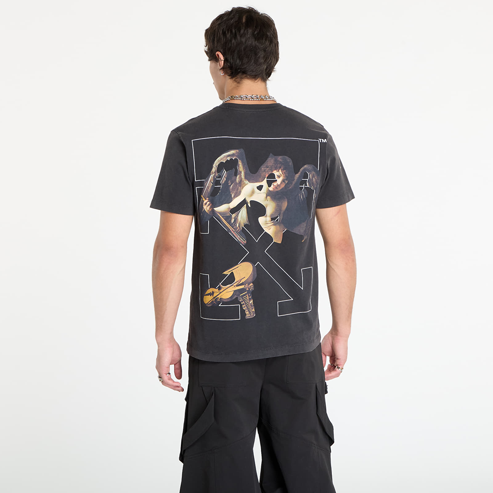 Majice T-shirt Off-White Cupid Arrow Slim S/S Tee Vintage Black