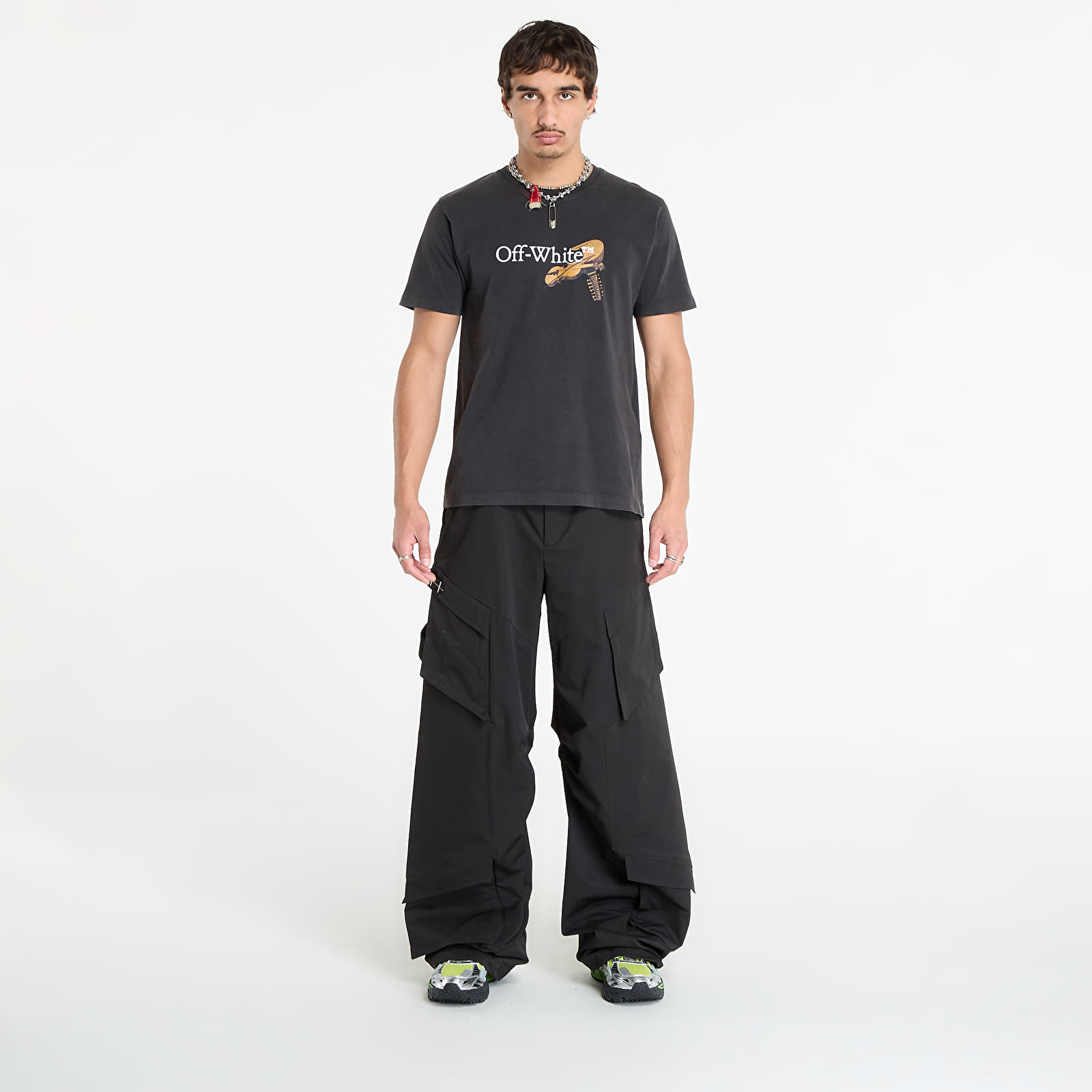 Majice T-shirt Off-White Cupid Arrow Slim S/S Tee Vintage Black