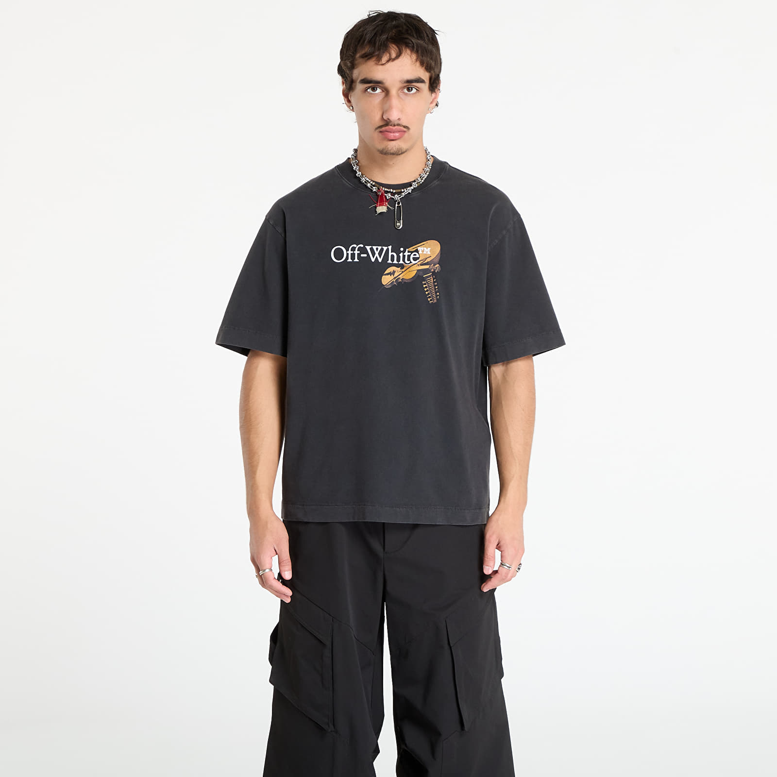 Majice T-shirt Off-White Cupid Arrow Skate S/S Tee Vintage Black