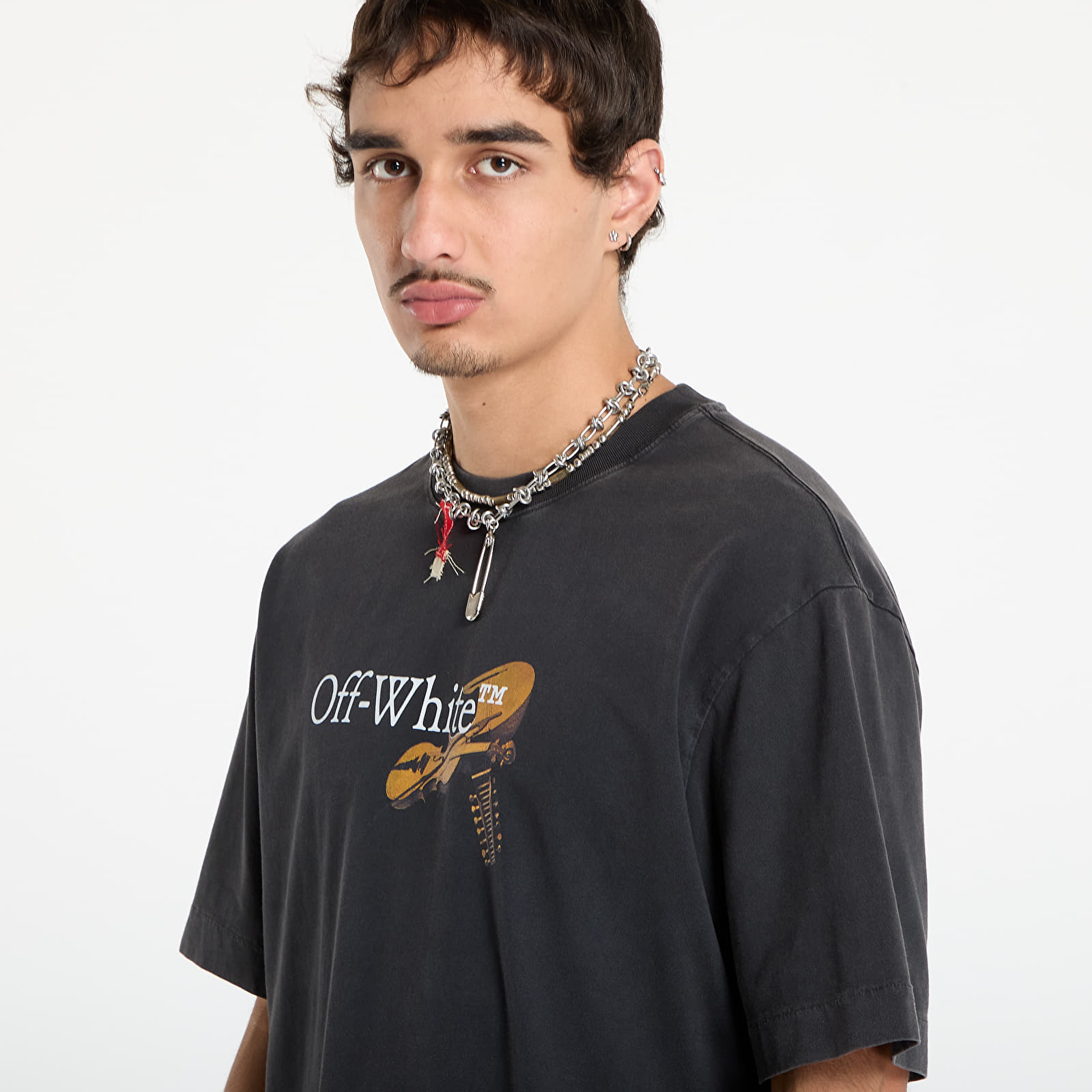 Majice T-shirt Off-White Cupid Arrow Skate S/S Tee Vintage Black