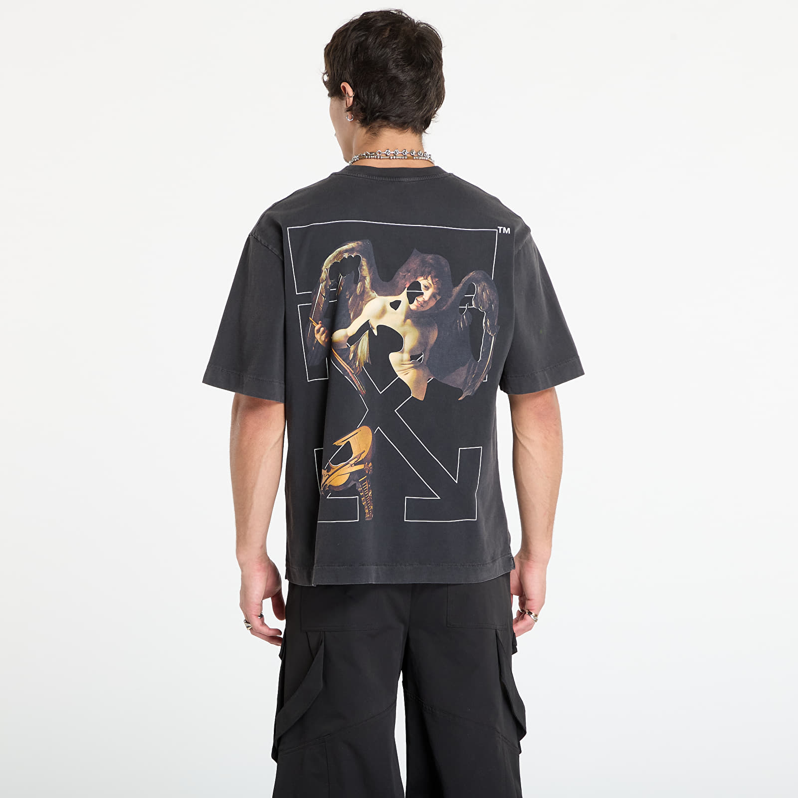 Majice T-shirt Off-White Cupid Arrow Skate S/S Tee Vintage Black