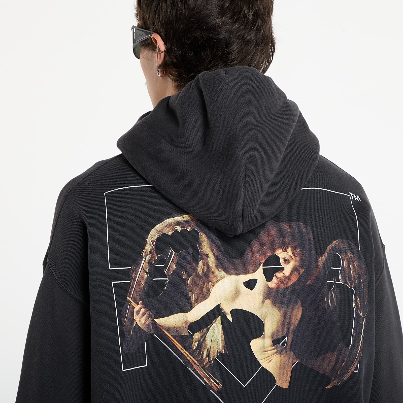 Puloverji Off-White Cupid Arrow Skate Hoodie Vintage Black