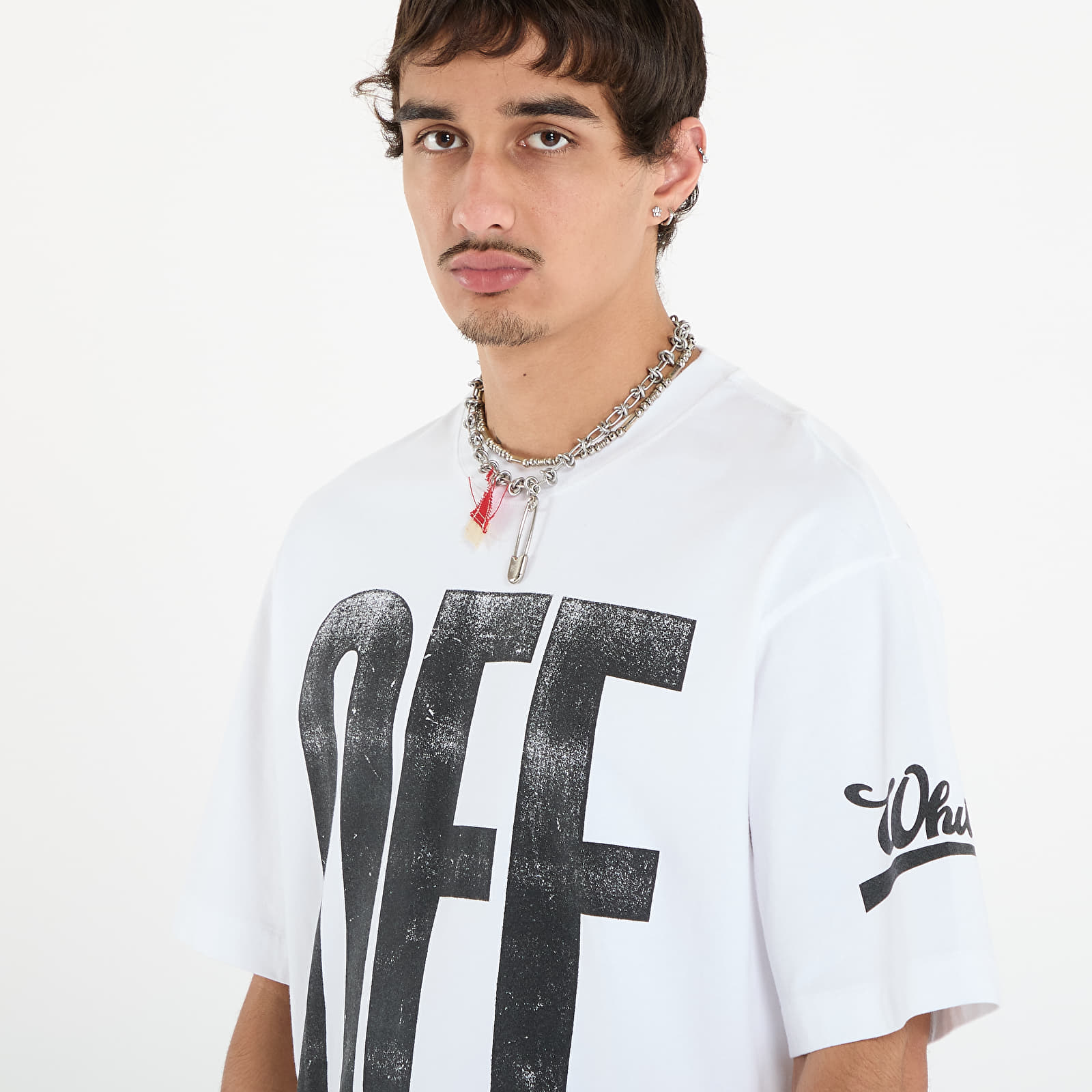 Magliette Off-White Big Off Diag Skate S/S Tee White/ Black