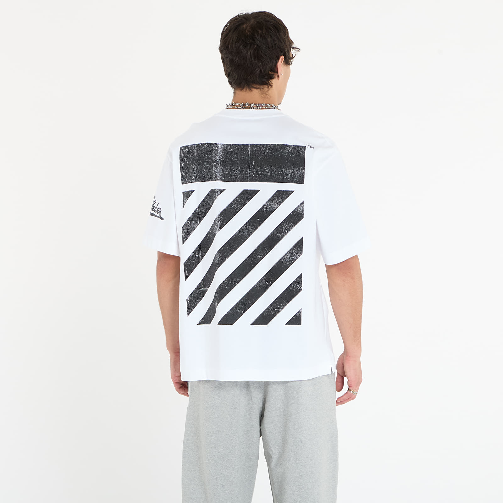 Magliette Off-White Big Off Diag Skate S/S Tee White/ Black