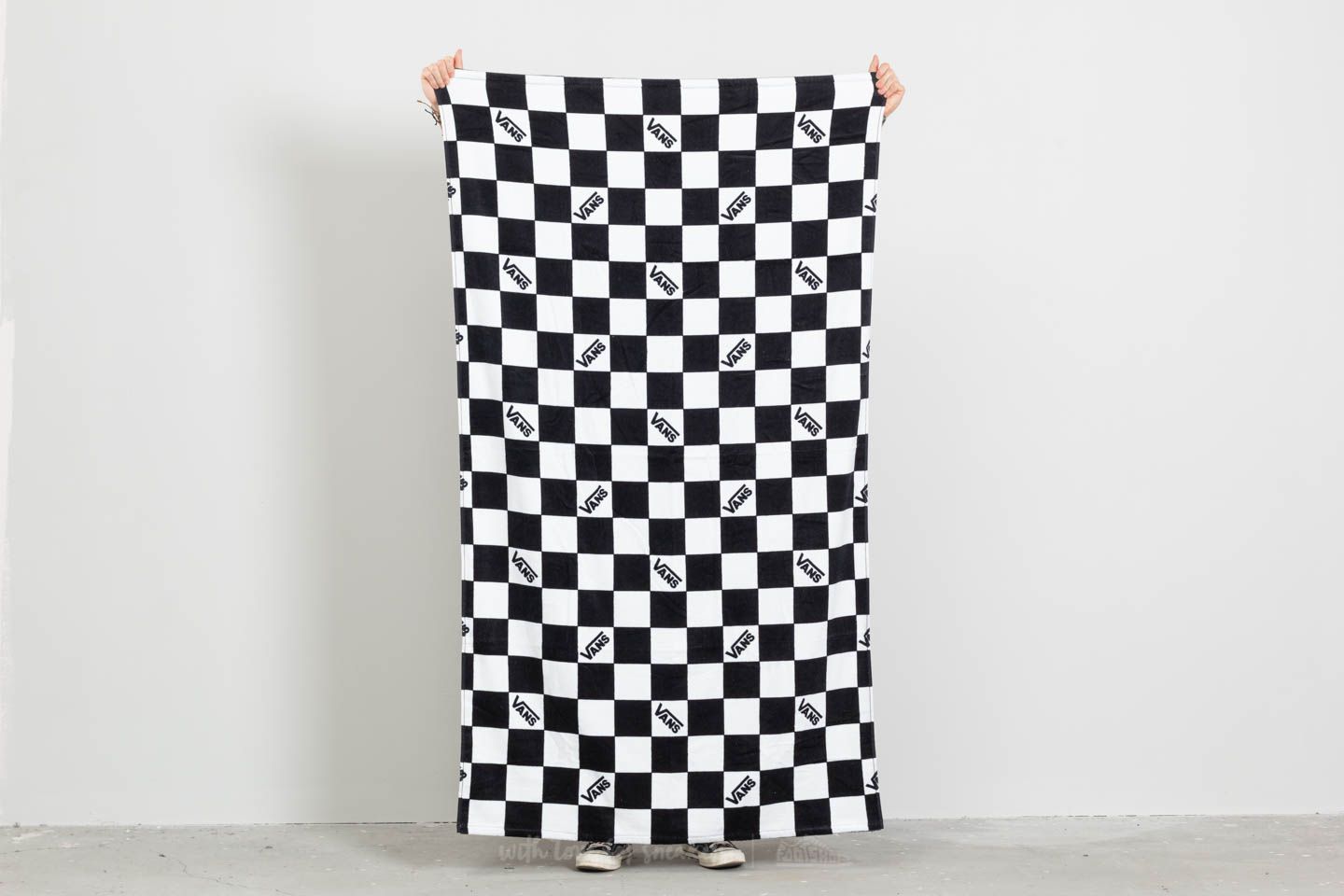 Decken Vans Checkerboard Beach Towel Black/ White Check