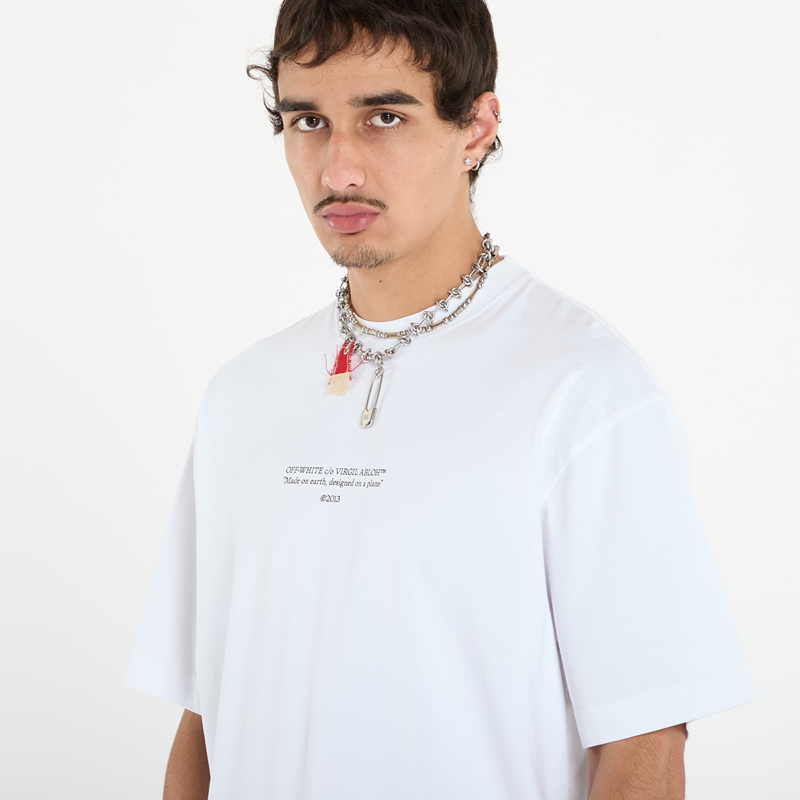 Magliette Off-White Statement Skate S/S Tee White/ Black