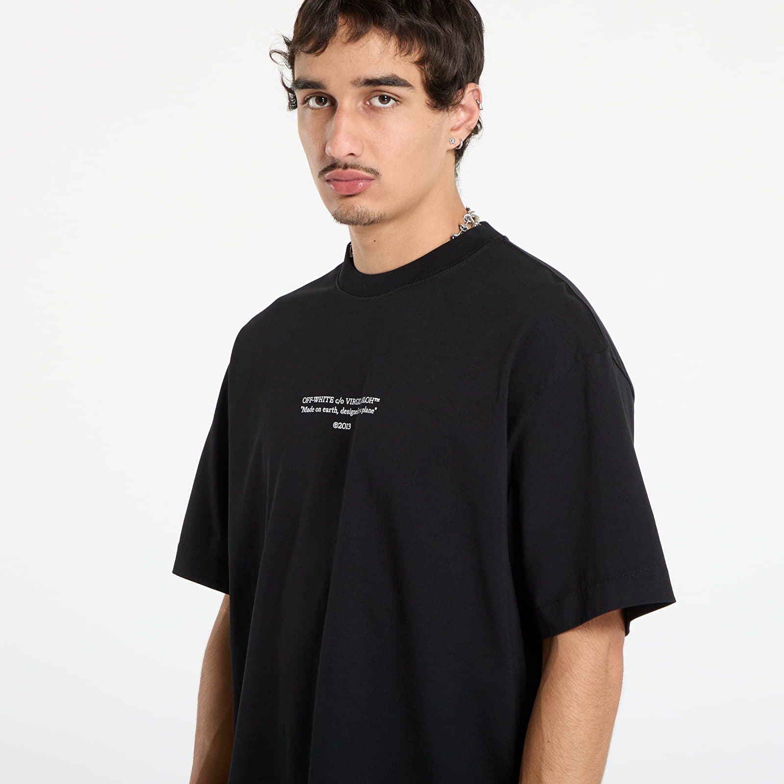 Trička Off-White Statement Skate S/S Tee Black/ White