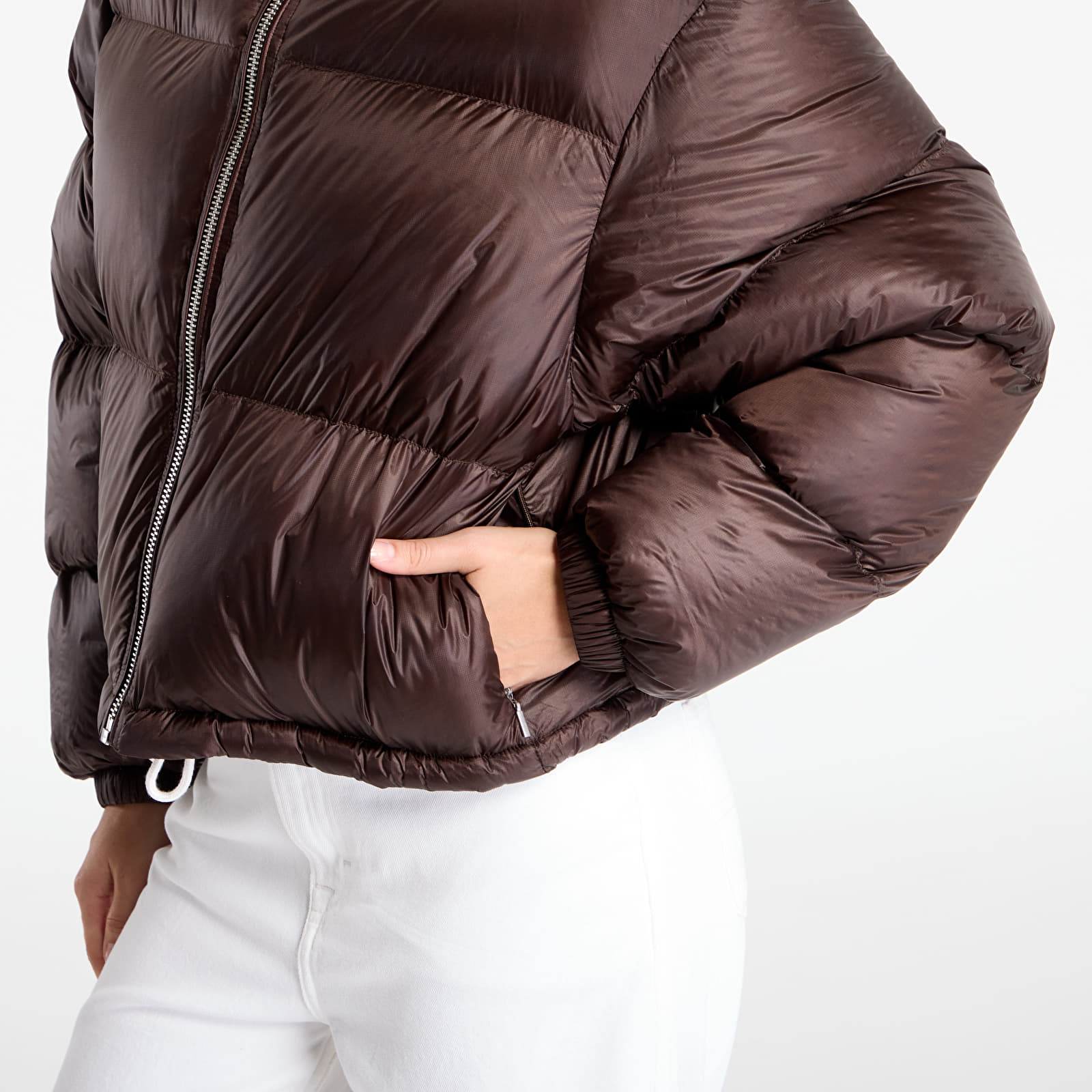 Naisten takit Tommy Hilfiger Super Light Hw Down Relax Jacket Brown