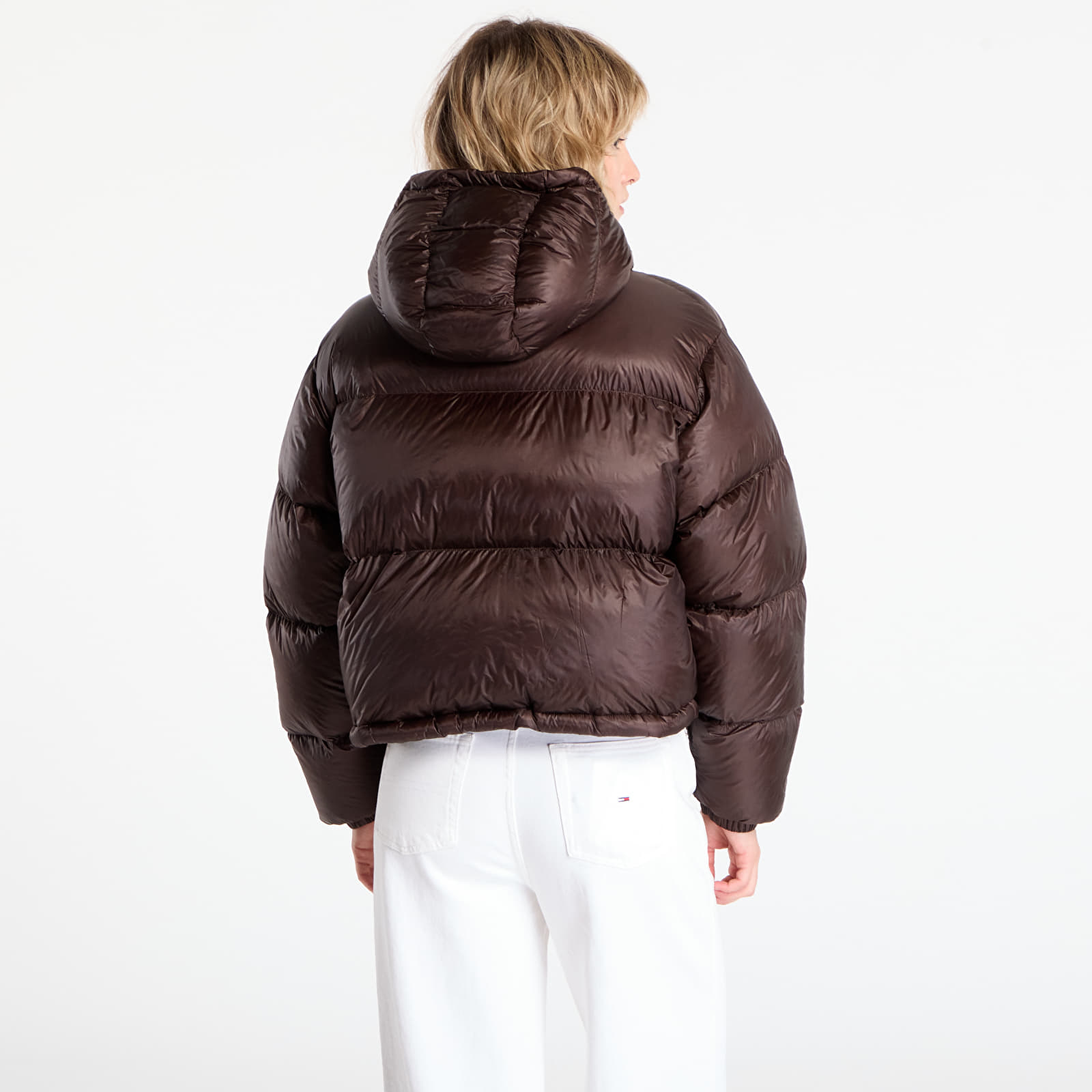 Naisten takit Tommy Hilfiger Super Light Hw Down Relax Jacket Brown