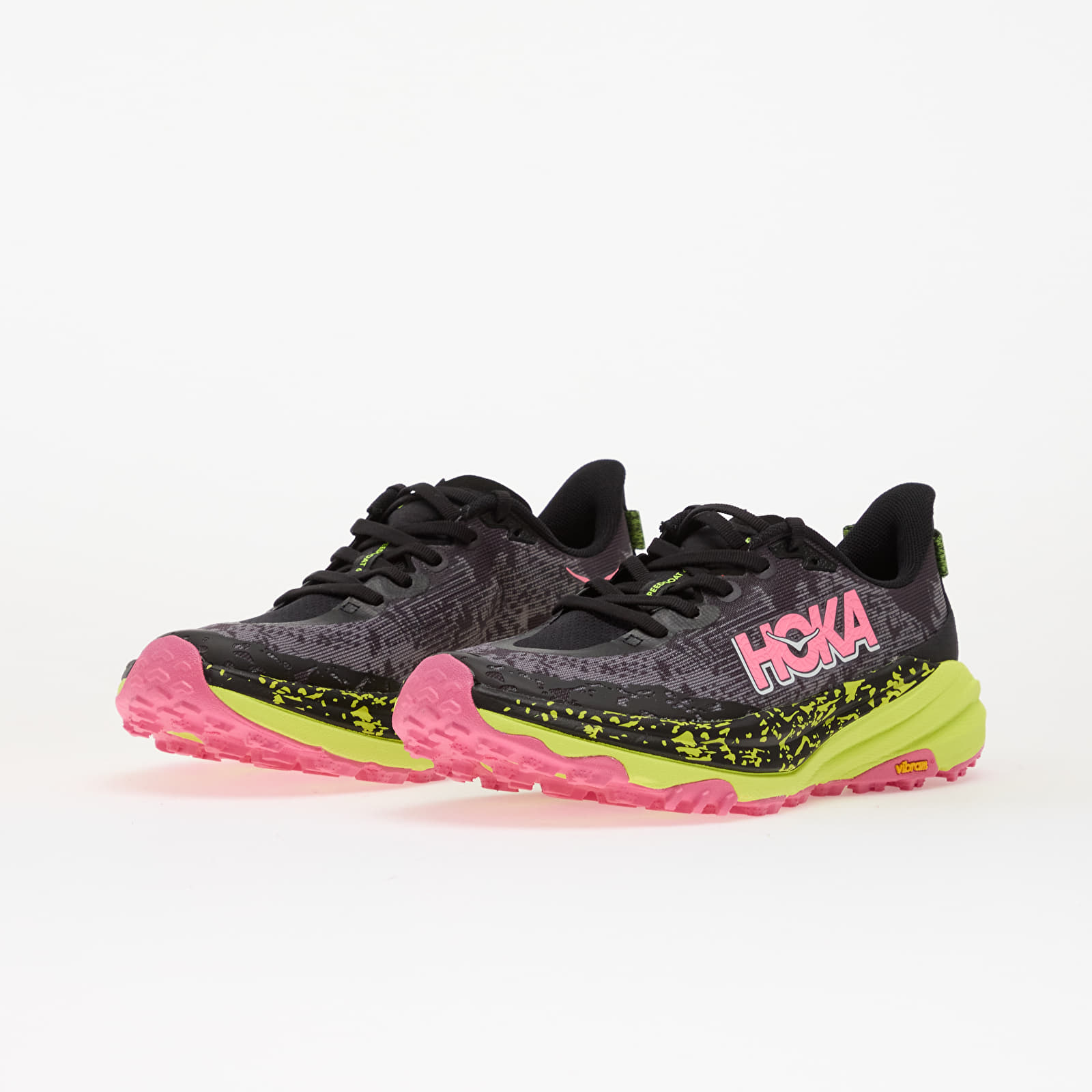 Dámske topánky a tenisky Hoka® W Speedgoat 6 Black/ Neon Hoka Citrus