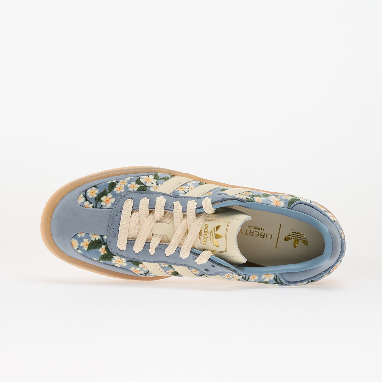 Women's shoes adidas Sambae W Crew White/ Tactile Blue/ Gold Metallic