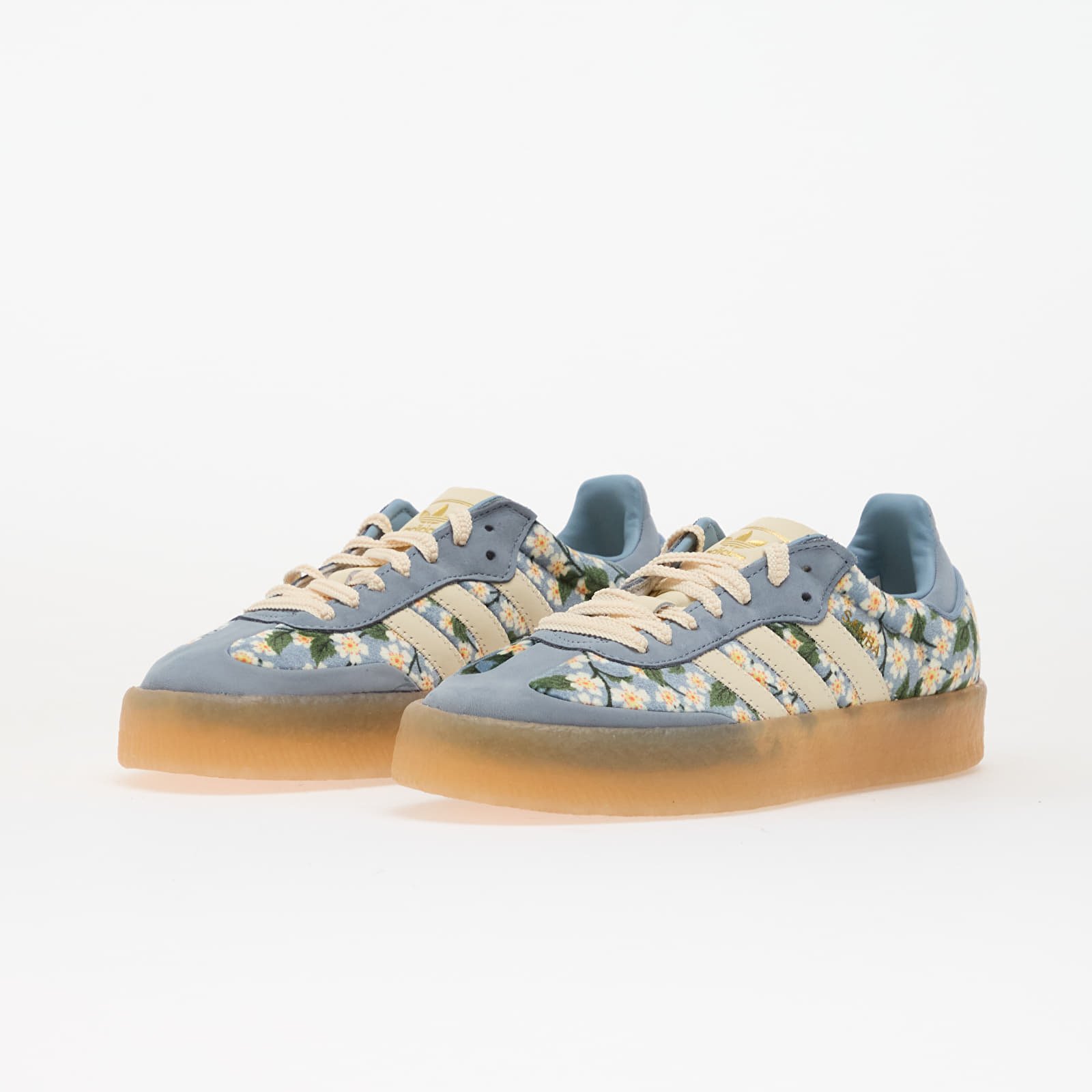 Women's shoes adidas Sambae W Crew White/ Tactile Blue/ Gold Metallic