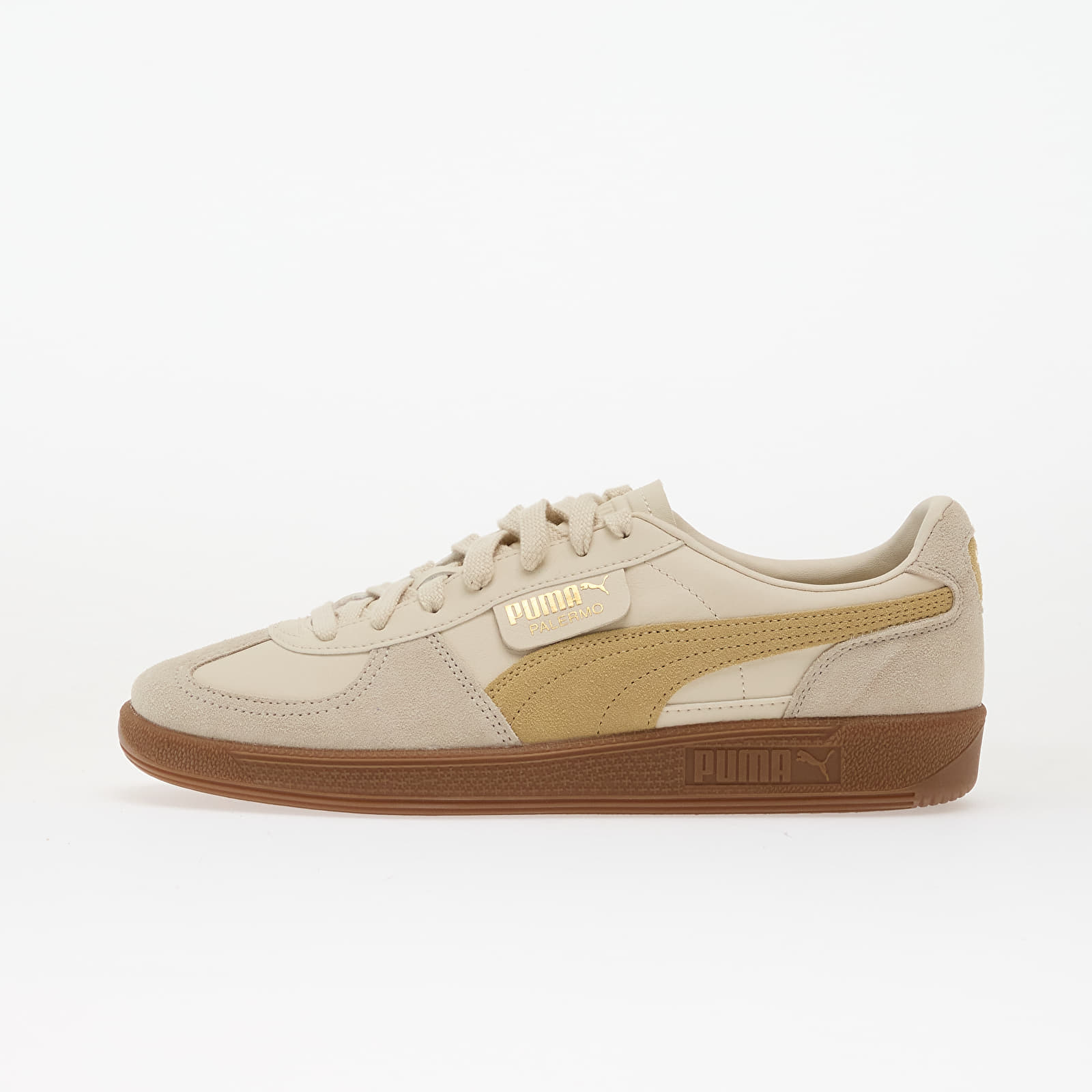 Herren Sneaker und Schuhe Puma Palermo Lth Alpine Snow-Desert Dust-Gum