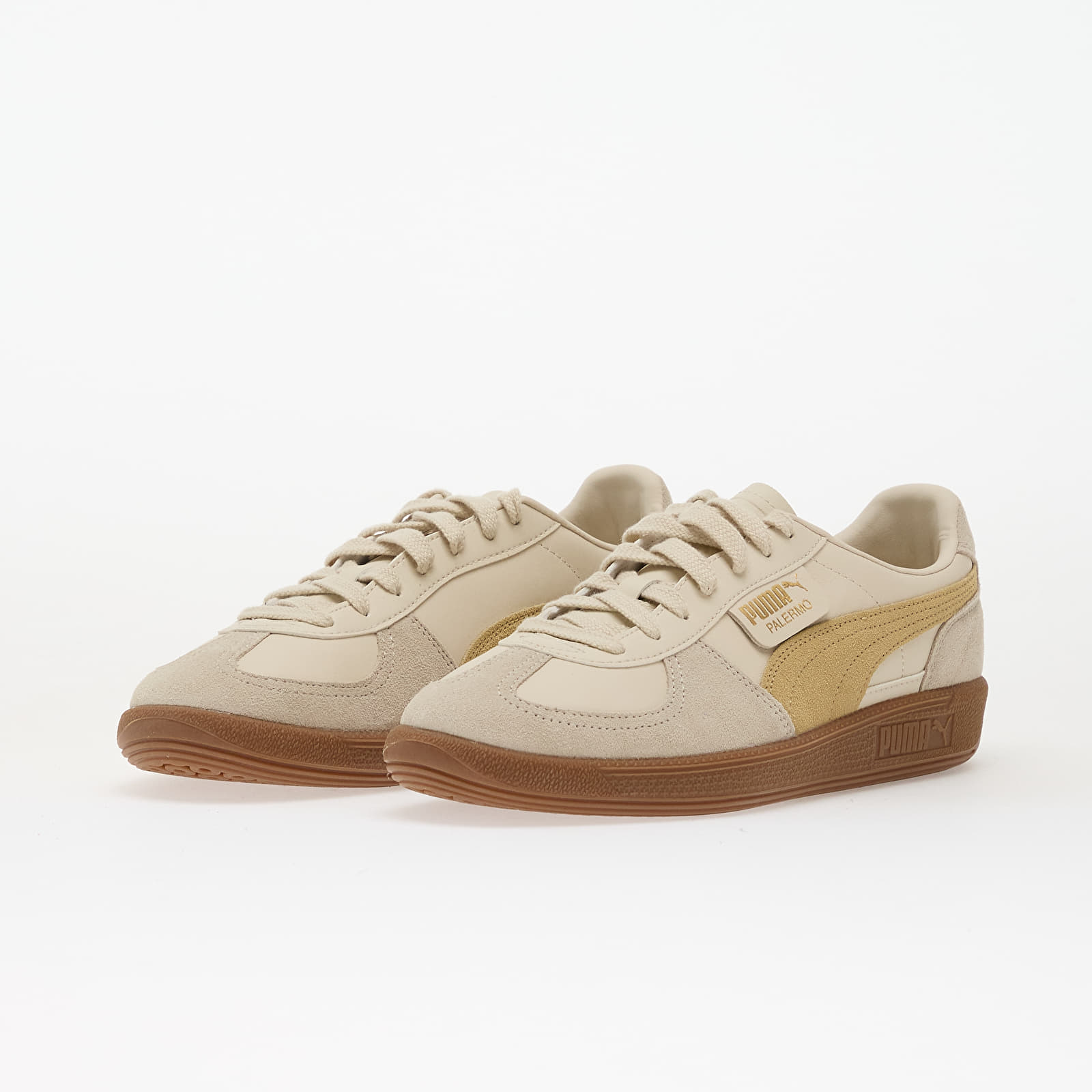 Herren Sneaker und Schuhe Puma Palermo Lth Alpine Snow-Desert Dust-Gum
