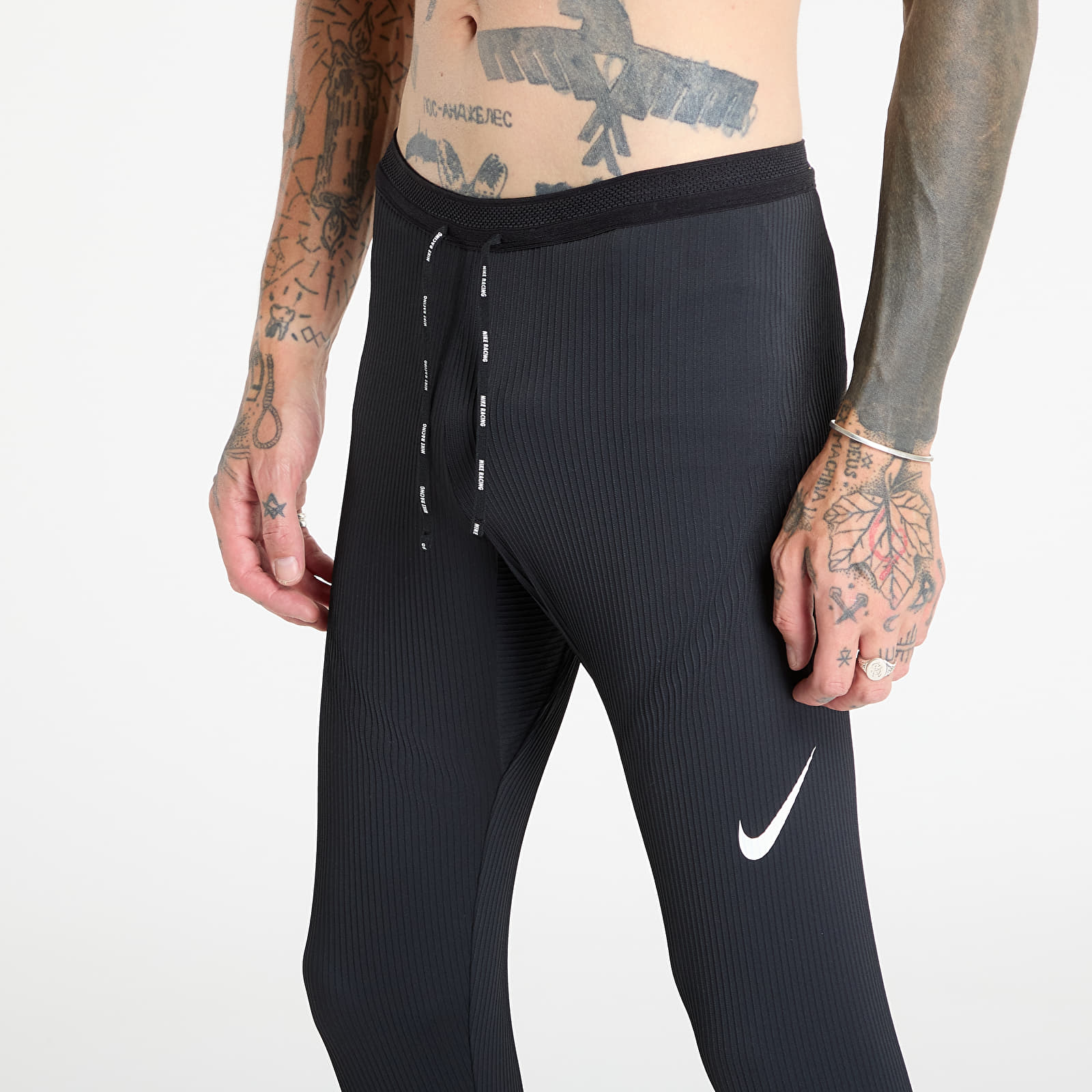 Moške pajkice Nike AeroSwift Men's Dri-FIT ADV Running Tights Black/ Summit White