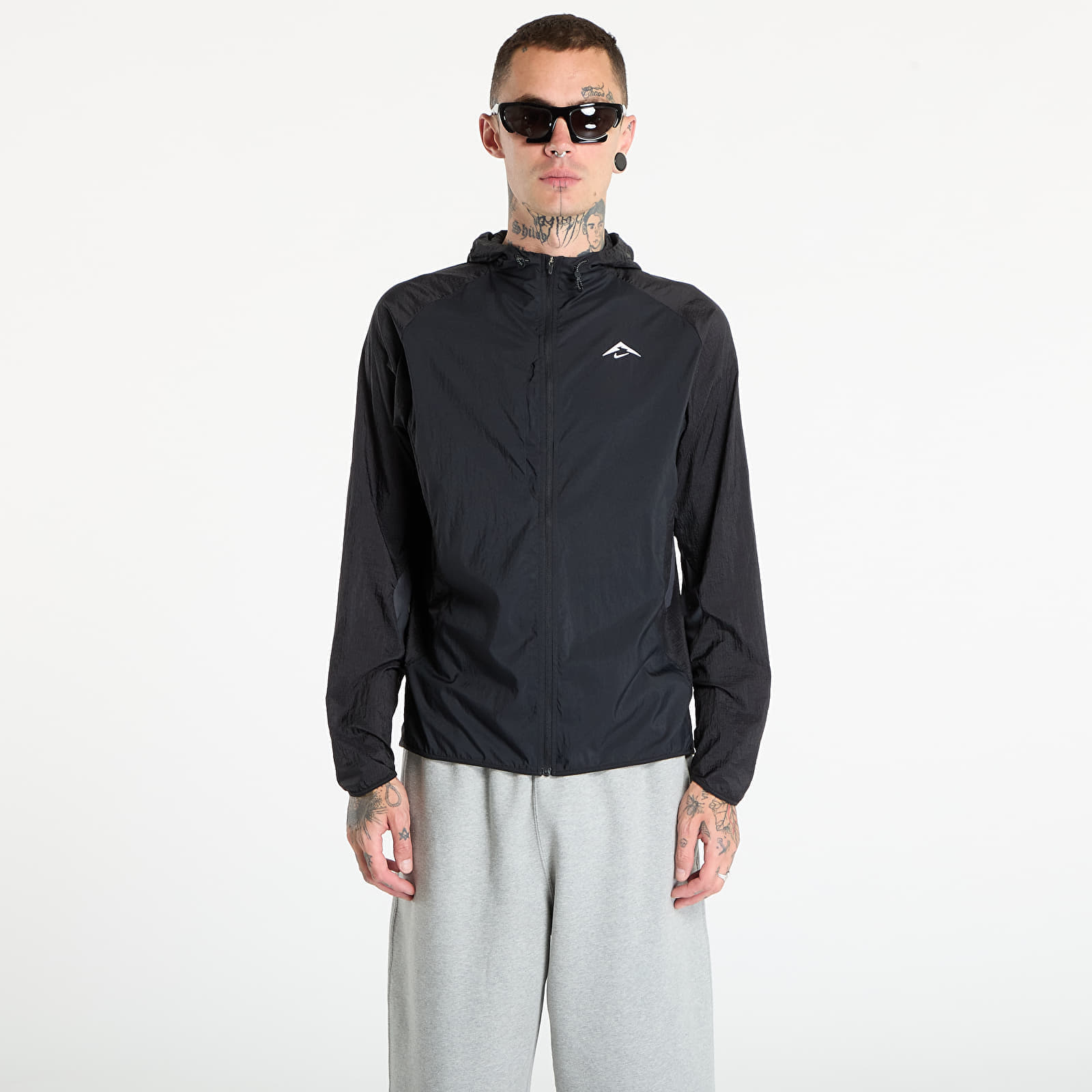 Jachetă Nike Trail Aireez Mens Running Jacket Black/ Anthracite/ Summit White M