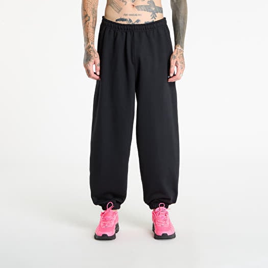 Nike Solo Swoosh Men's Cuffed Fleece Pants Black/ Black/ White